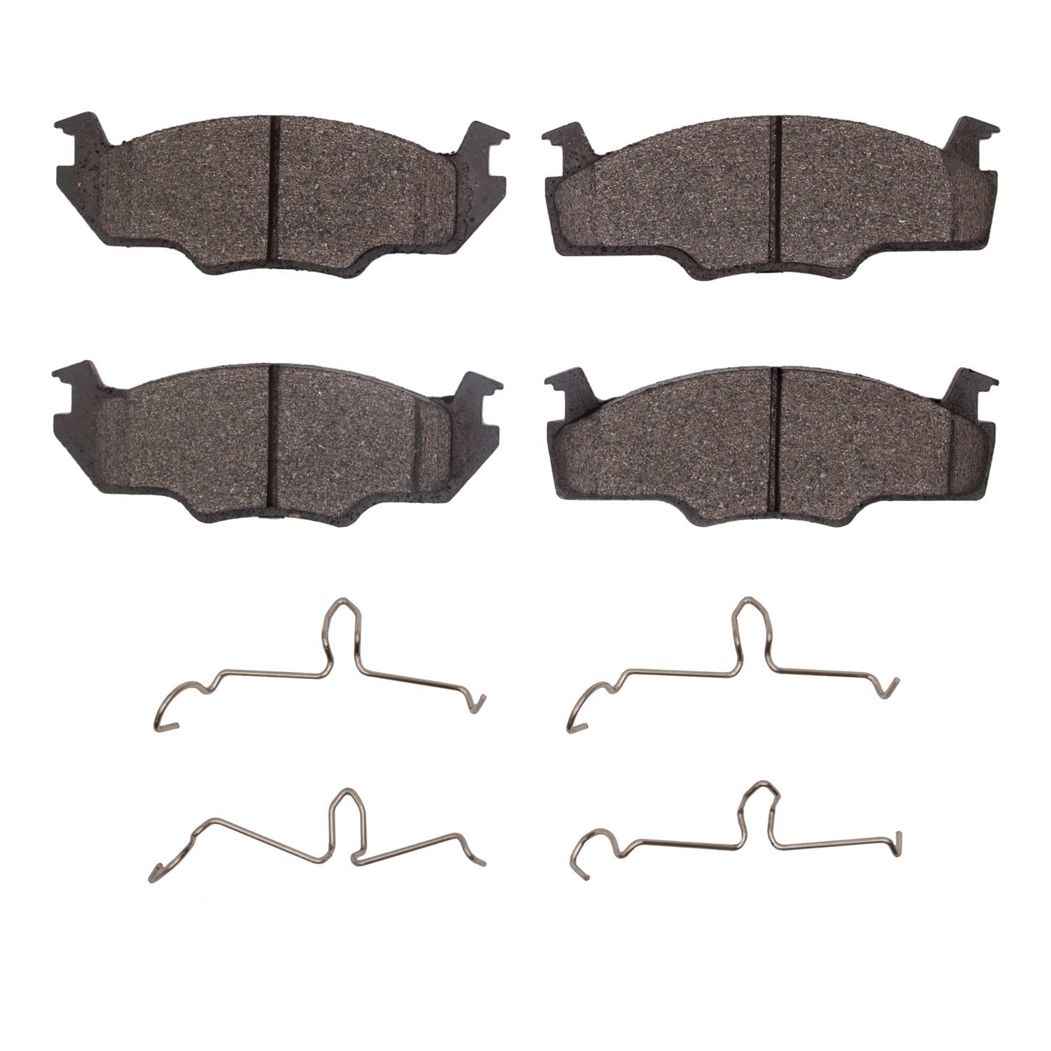 Semi-Metallic Brake Pads & Hardware Kit, 1980-1984 Audi/Porsche/Volkswagen, Position: Front
