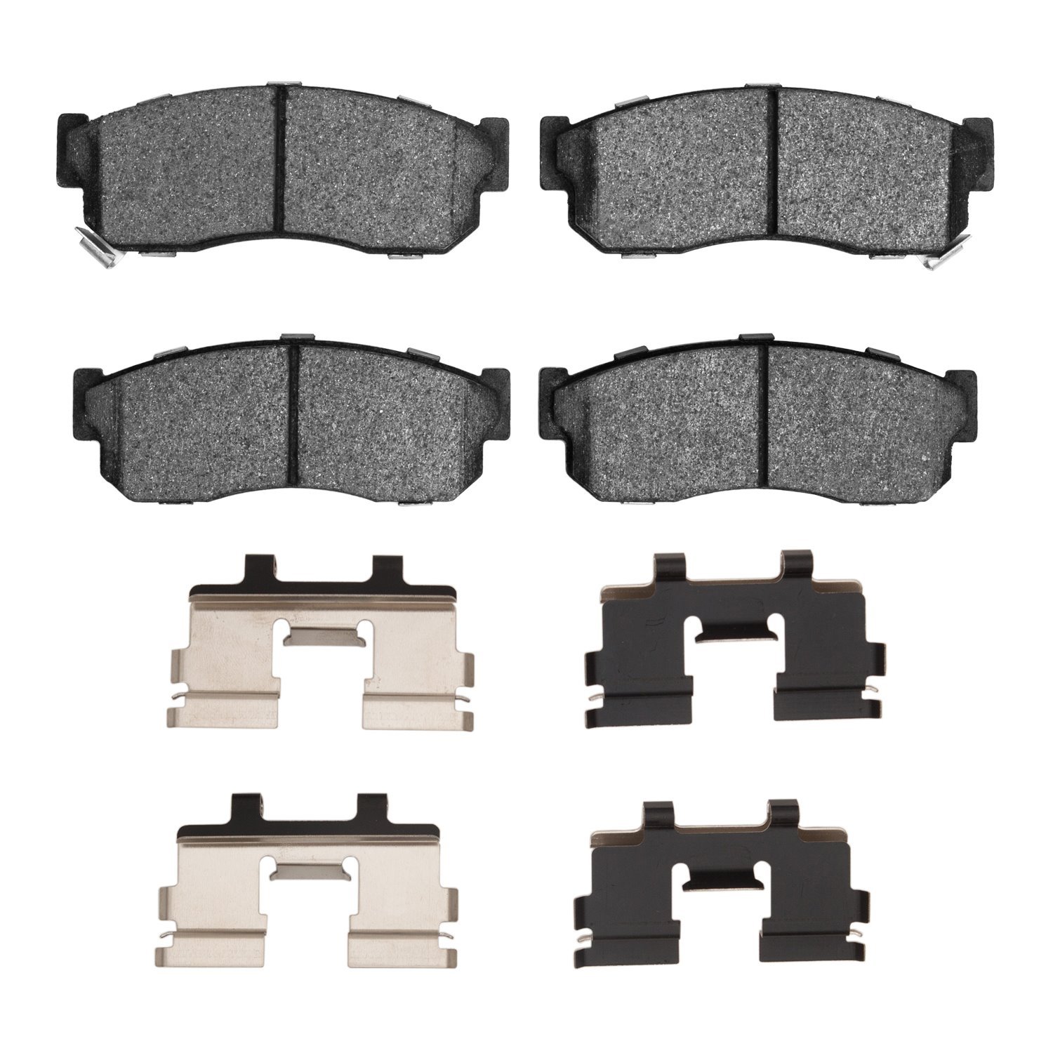 Semi-Metallic Brake Pads & Hardware Kit, 1982-1994 Infiniti/Nissan, Position: Front