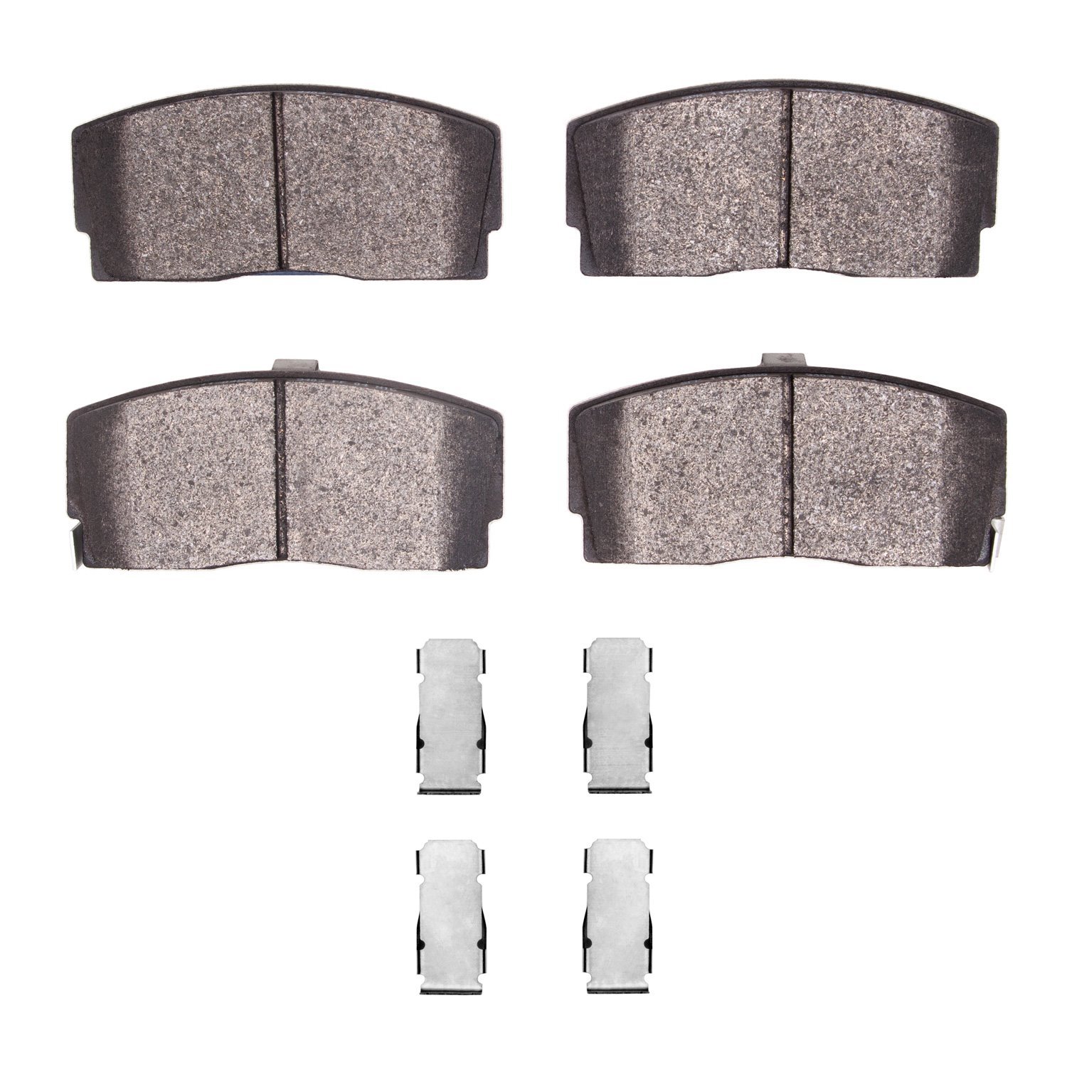 Semi-Metallic Brake Pads & Hardware Kit, 1988-1992 GM, Position: Front