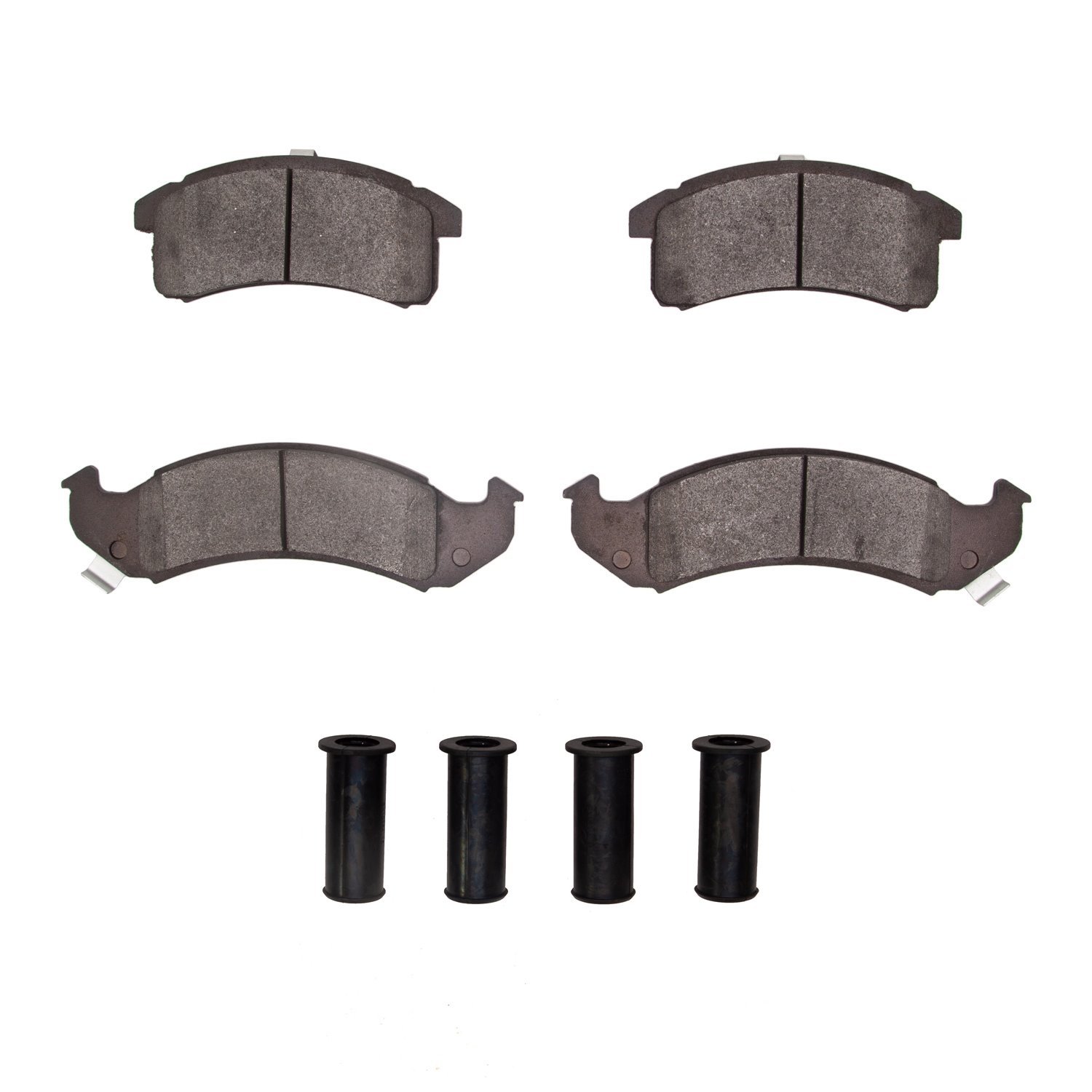 Semi-Metallic Brake Pads & Hardware Kit, 1991-1993 GM, Position: Front