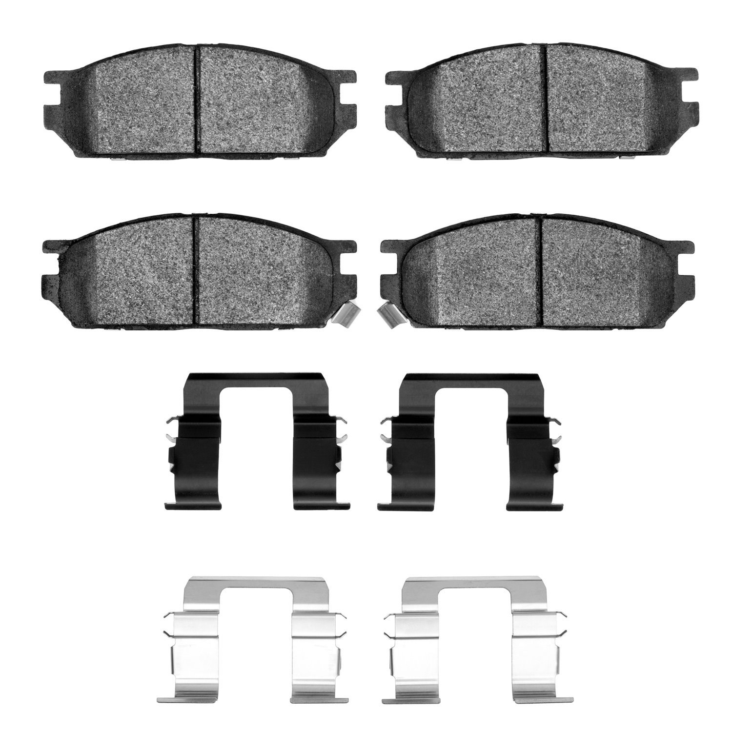 Semi-Metallic Brake Pads & Hardware Kit, 1991-1992 Fits Multiple Makes/Models, Position: Front