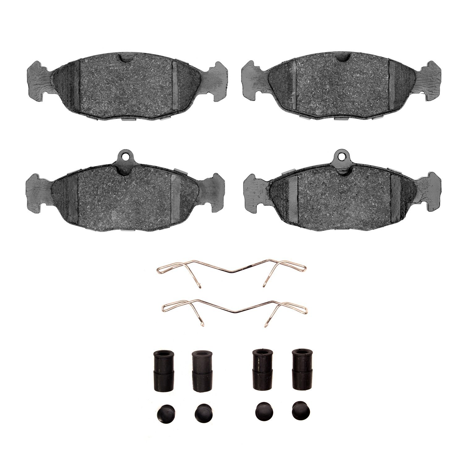 Semi-Metallic Brake Pads & Hardware Kit, 1995-1999 Fits Multiple Makes/Models, Position: Front & Rear