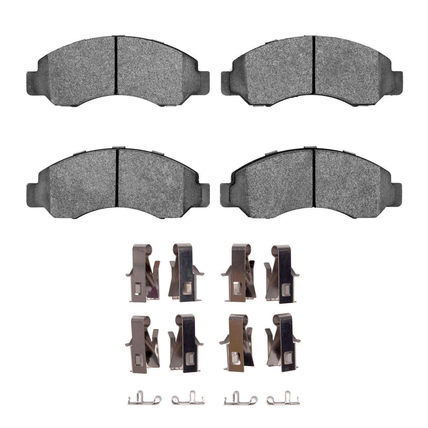 Semi-Metallic Brake Pads & Hardware Kit, 1994-2010 UD, Position: Front