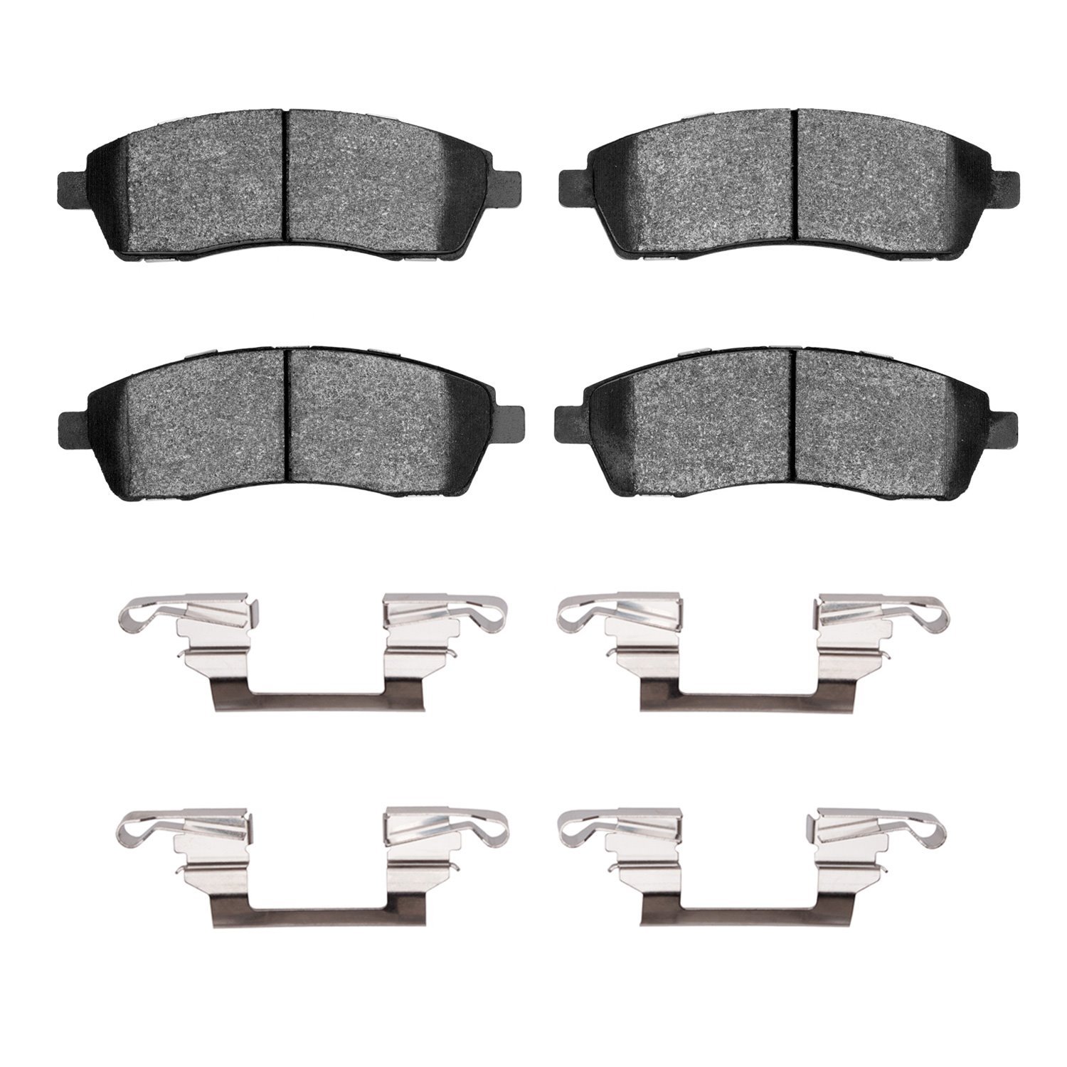 Semi-Metallic Brake Pads & Hardware Kit, 1999-2005 Ford/Lincoln/Mercury/Mazda, Position: Rear