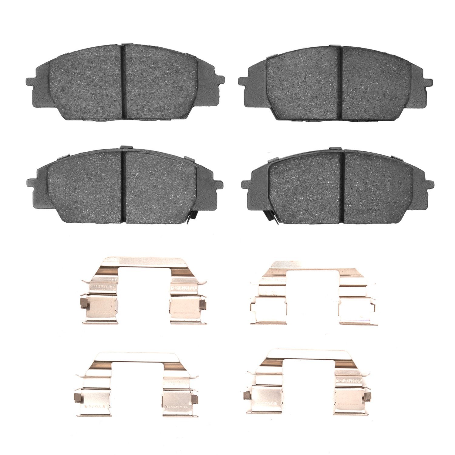Semi-Metallic Brake Pads & Hardware Kit, 2000-2011 Acura/Honda, Position: Front