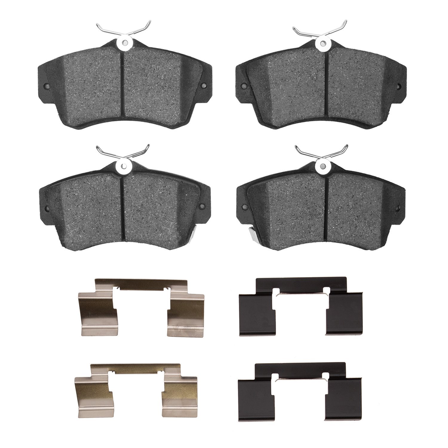 Semi-Metallic Brake Pads & Hardware Kit, 2003-2009 Mopar, Position: Front