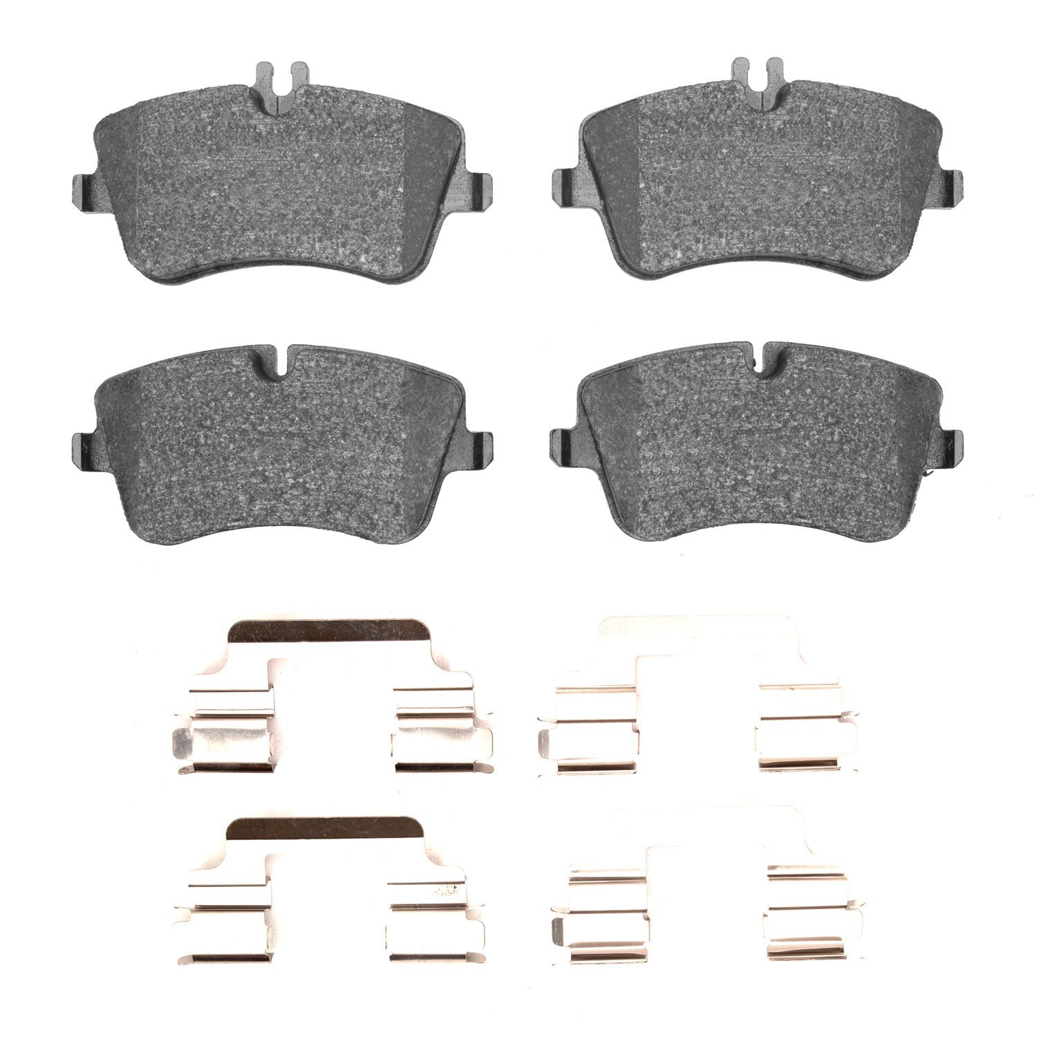 Semi-Metallic Brake Pads & Hardware Kit, 2001-2005 Mercedes-Benz, Position: Front