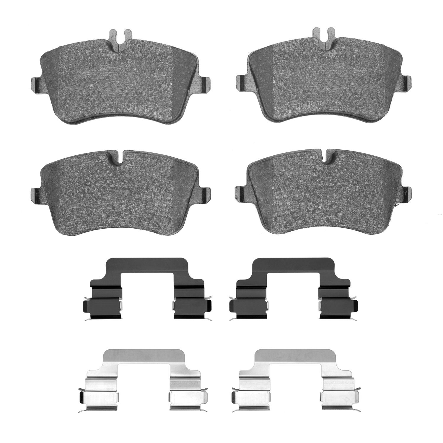 Semi-Metallic Brake Pads & Hardware Kit, 2001-2015 Mercedes-Benz, Position: Front