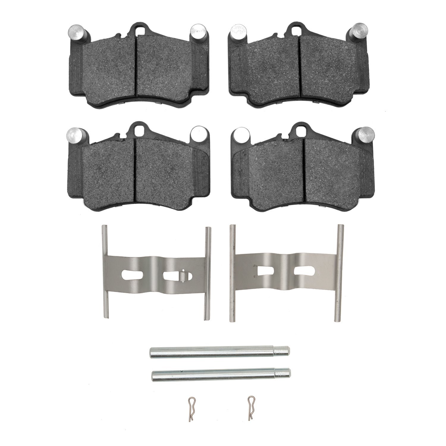 Semi-Metallic Brake Pads & Hardware Kit, 1999-2012 Audi/Porsche/Volkswagen, Position: Front