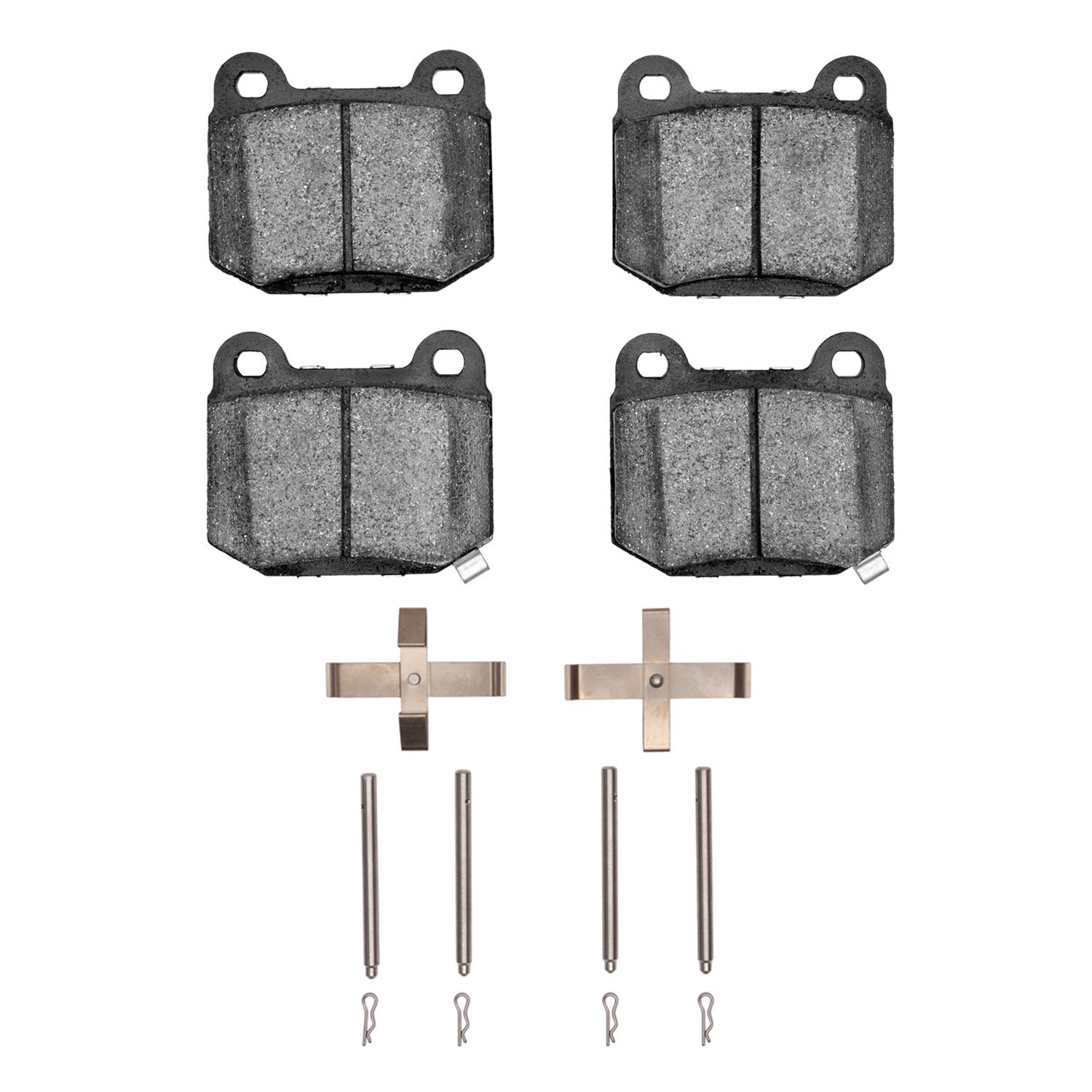 Semi-Metallic Brake Pads & Hardware Kit, 2003-2020 Fits Multiple Makes/Models, Position: Rear