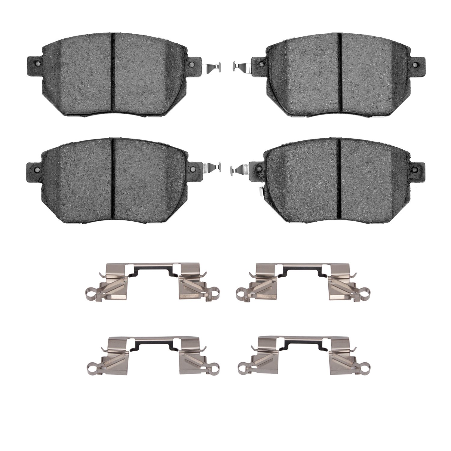 Semi-Metallic Brake Pads & Hardware Kit, 2003-2011 Infiniti/Nissan, Position: Front