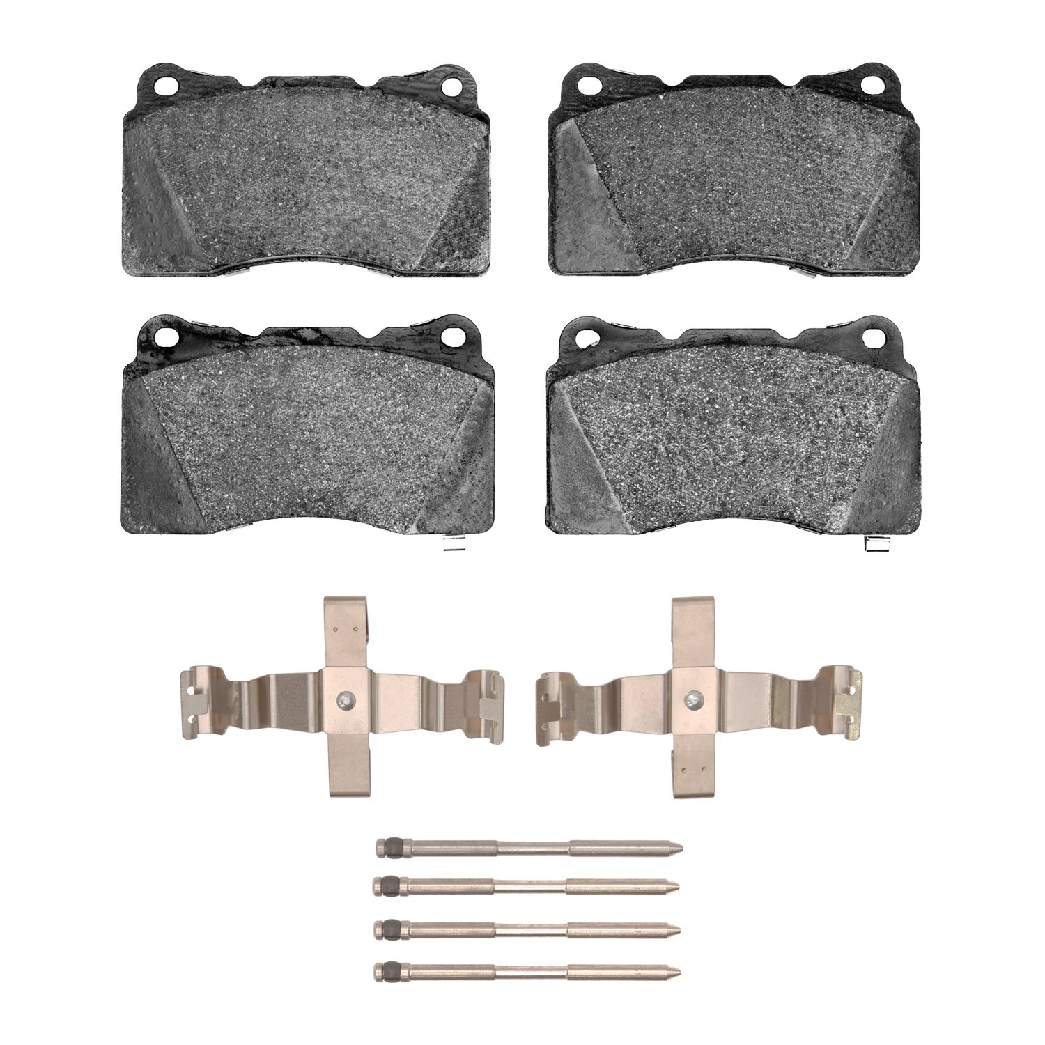 Semi-Metallic Brake Pads & Hardware Kit, 2017-2021 Acura/Honda, Position: Front