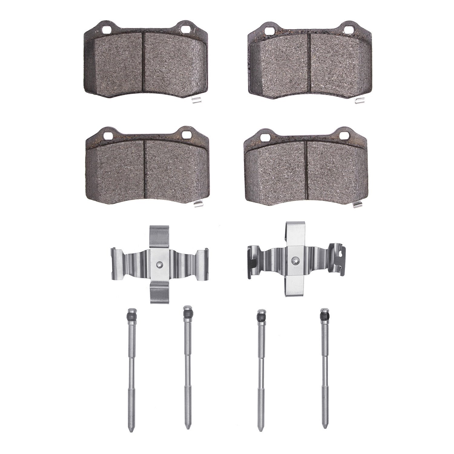 Semi-Metallic Brake Pads & Hardware Kit, 2018-2021 Mopar, Position: Rear