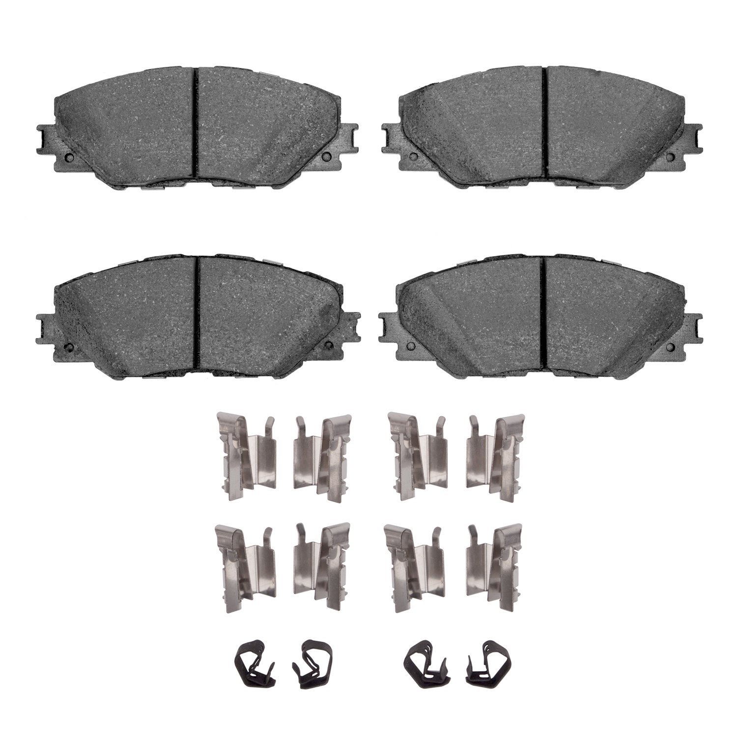 Semi-Metallic Brake Pads & Hardware Kit, 2006-2020 Fits Multiple Makes/Models, Position: Front