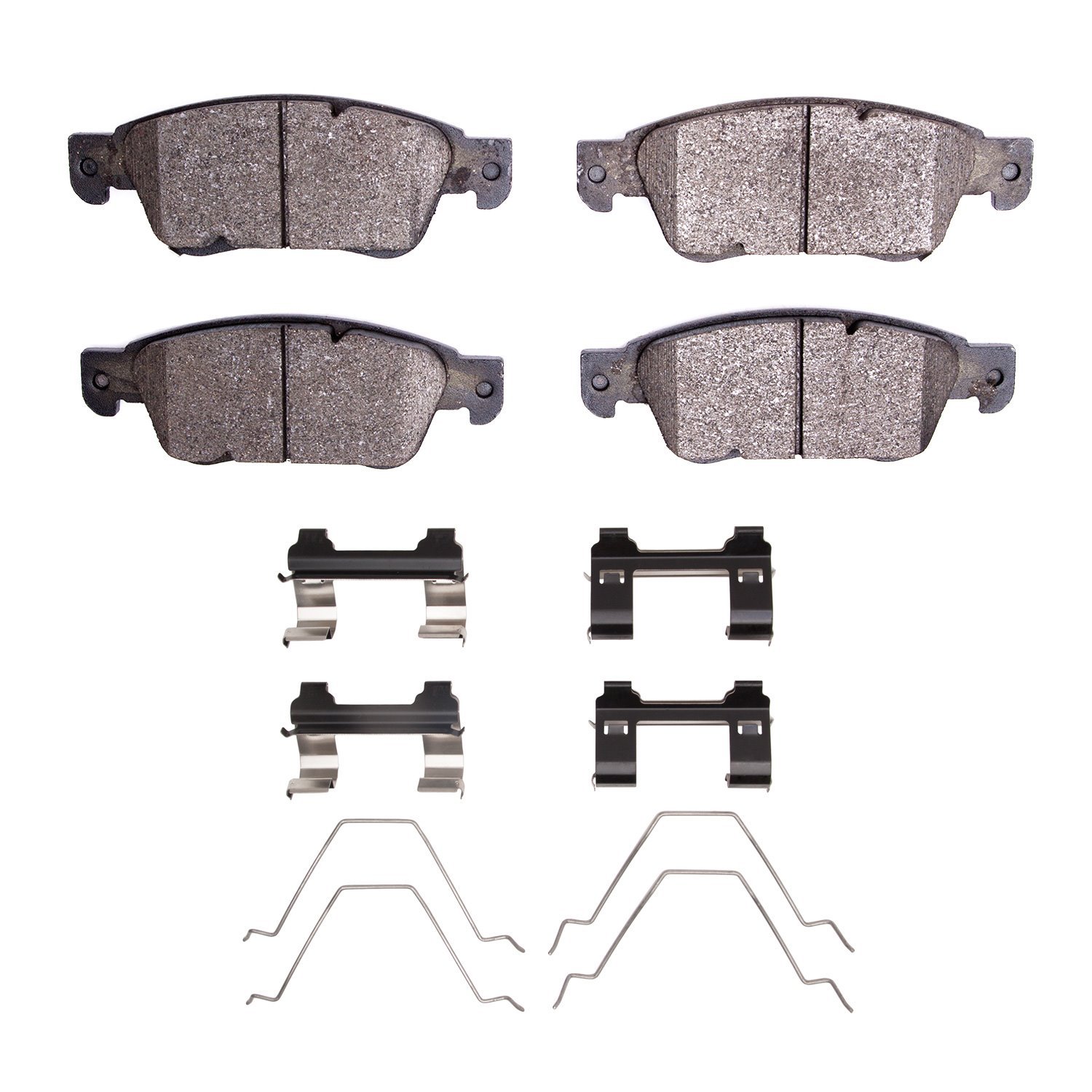 Semi-Metallic Brake Pads & Hardware Kit, 2007-2015 Infiniti/Nissan, Position: Front