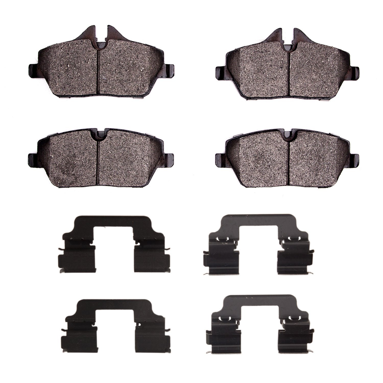 Semi-Metallic Brake Pads & Hardware Kit, 2014-2021 BMW, Position: Front