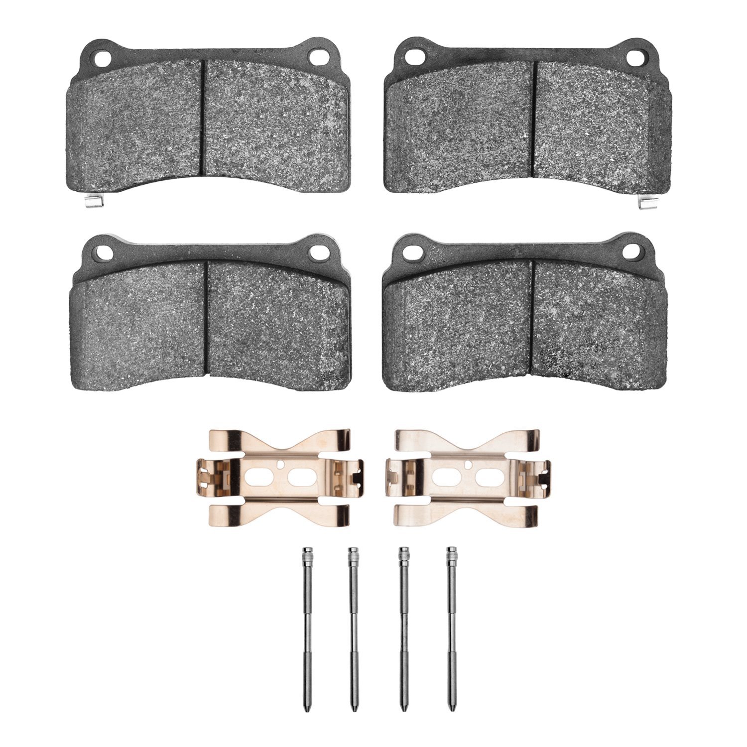 Semi-Metallic Brake Pads & Hardware Kit, 2009-2021 Infiniti/Nissan, Position: Rear