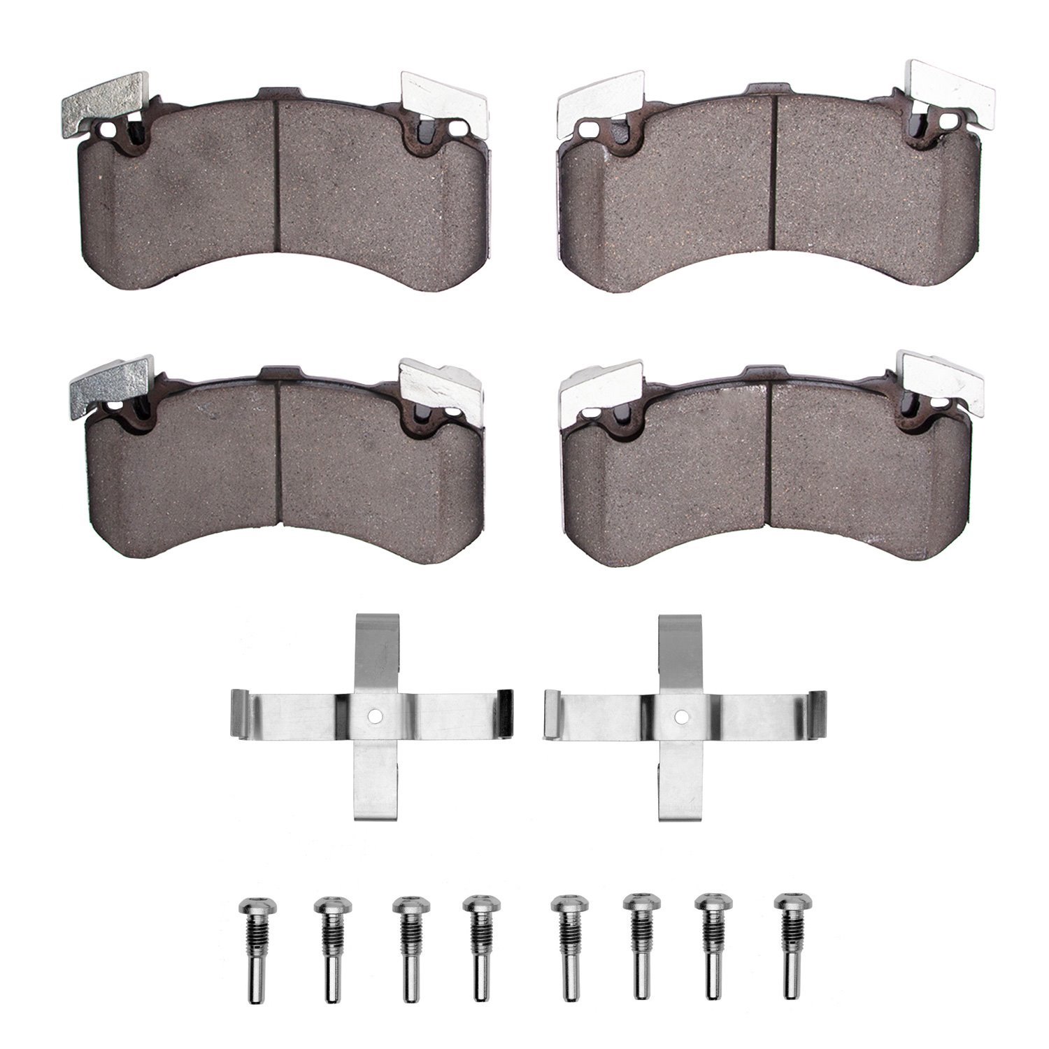 Semi-Metallic Brake Pads & Hardware Kit, 2011-2019 Audi/Porsche/Volkswagen, Position: Front