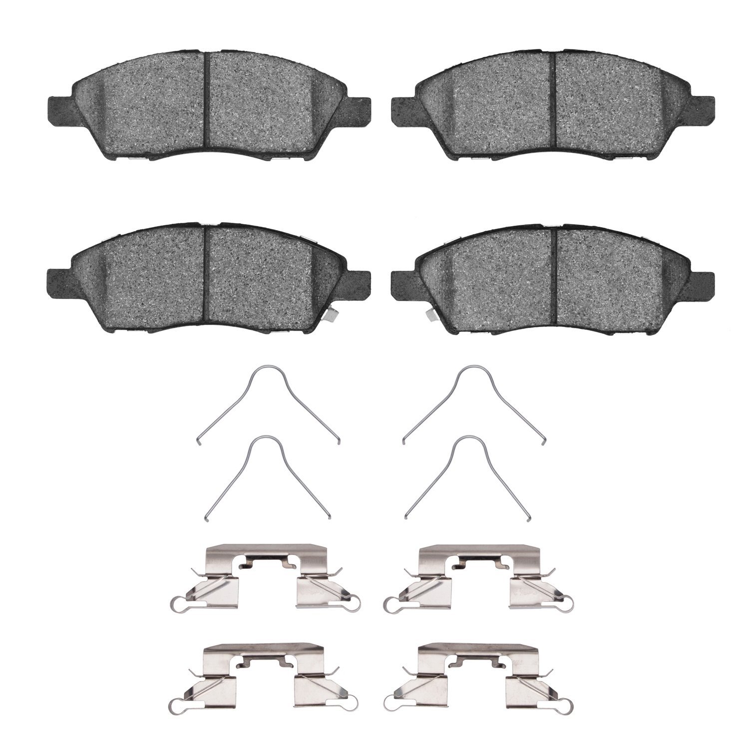 Semi-Metallic Brake Pads & Hardware Kit, 2011-2019 Infiniti/Nissan, Position: Front