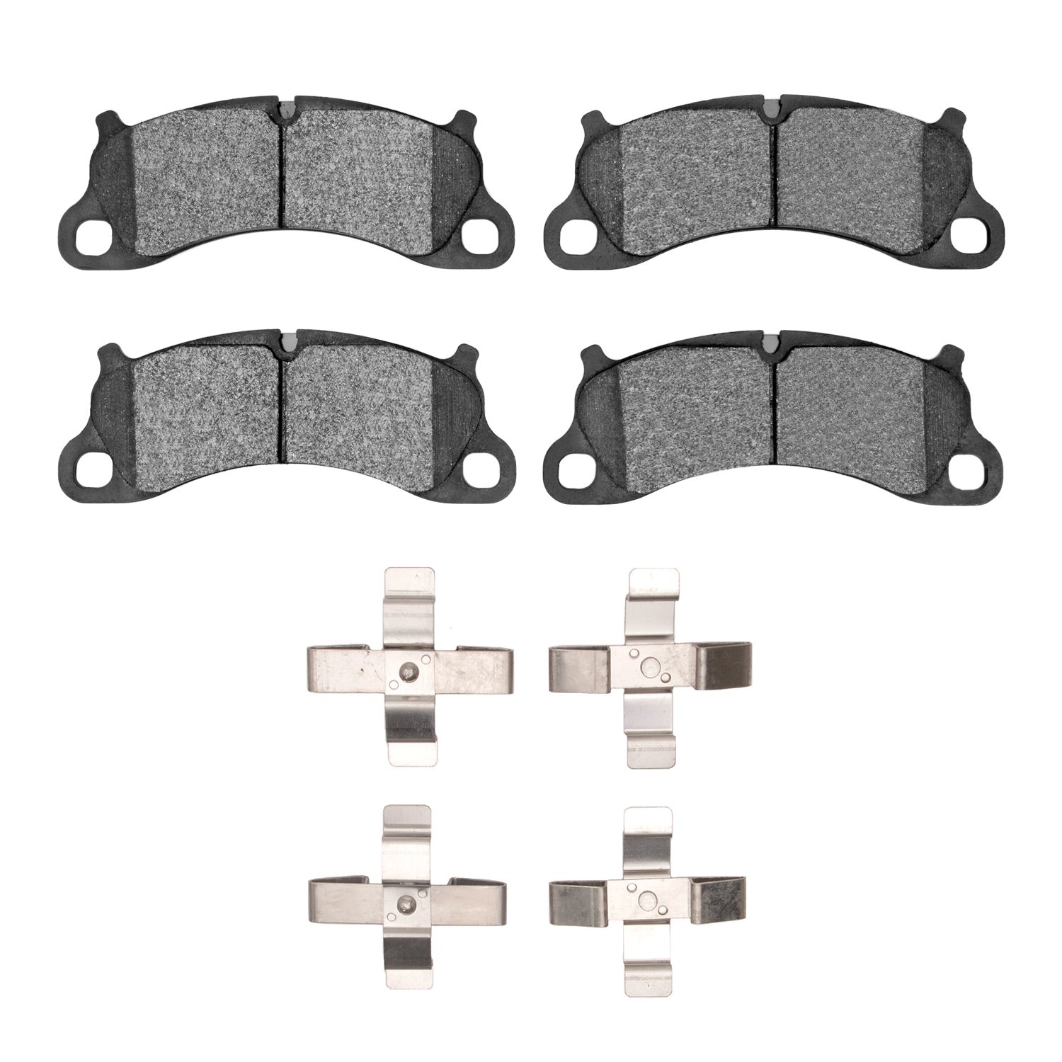 Semi-Metallic Brake Pads & Hardware Kit, 2012-2016 Audi/Porsche/Volkswagen, Position: Front
