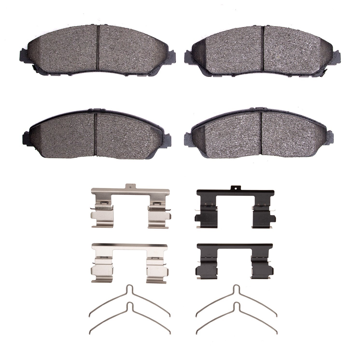 Semi-Metallic Brake Pads & Hardware Kit, 2017-2020 Acura/Honda, Position: Front