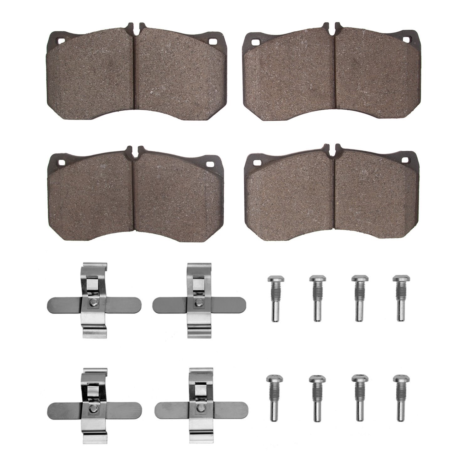 Semi-Metallic Brake Pads & Hardware Kit, 2013-2018 Audi/Porsche/Volkswagen, Position: Front
