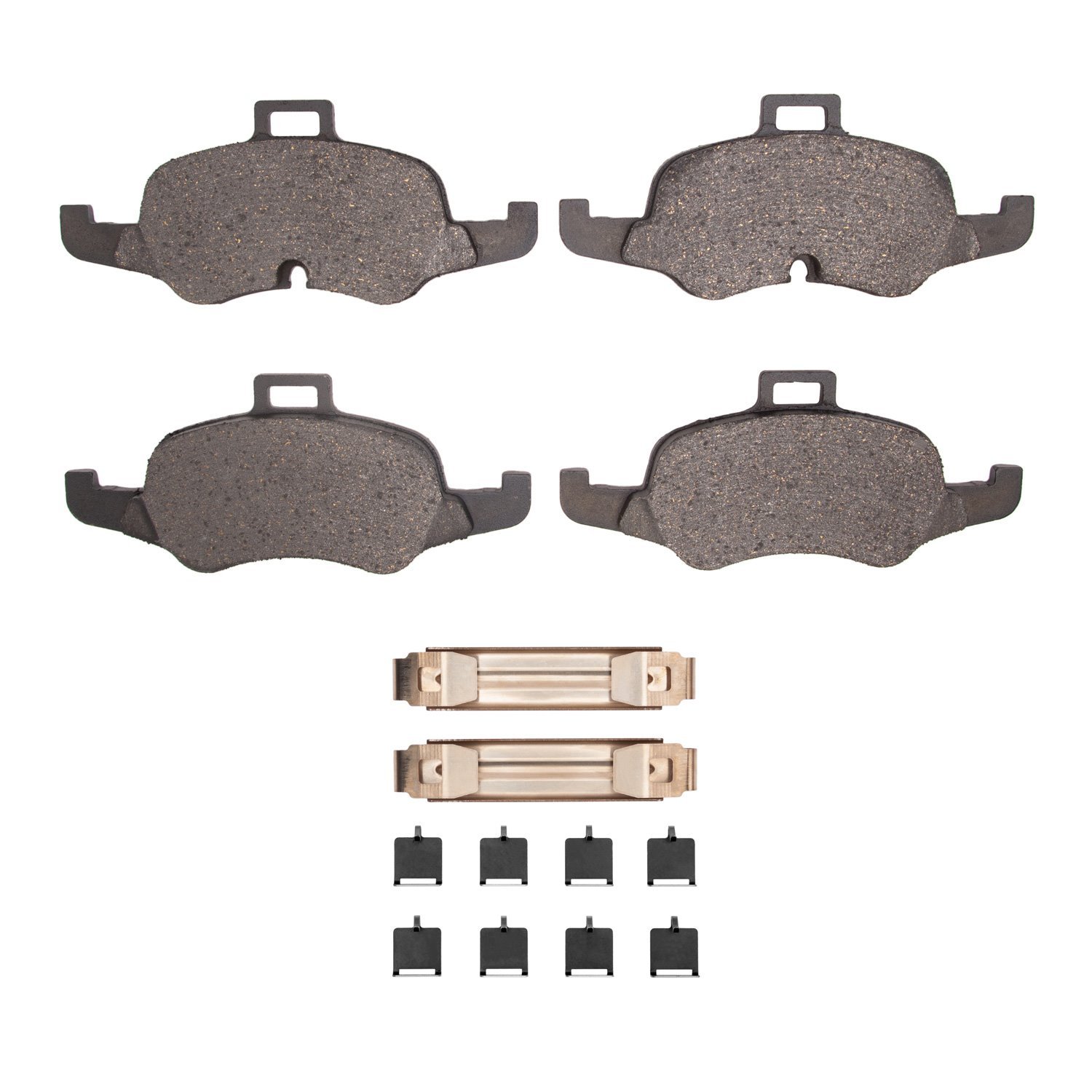 Semi-Metallic Brake Pads & Hardware Kit, 2016-2018 Audi/Porsche/Volkswagen, Position: Front