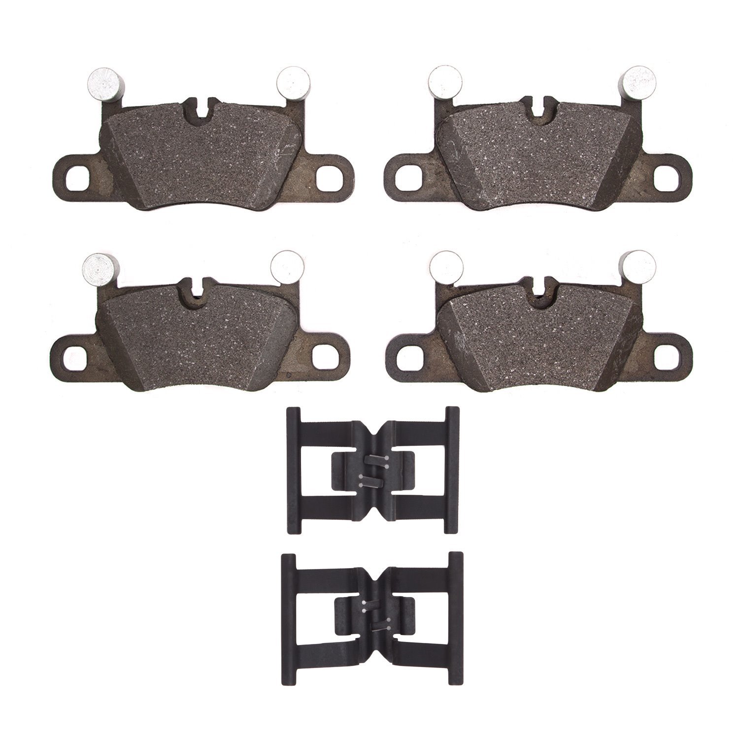 Semi-Metallic Brake Pads & Hardware Kit, 2010-2021 Audi/Porsche/Volkswagen, Position: Rear