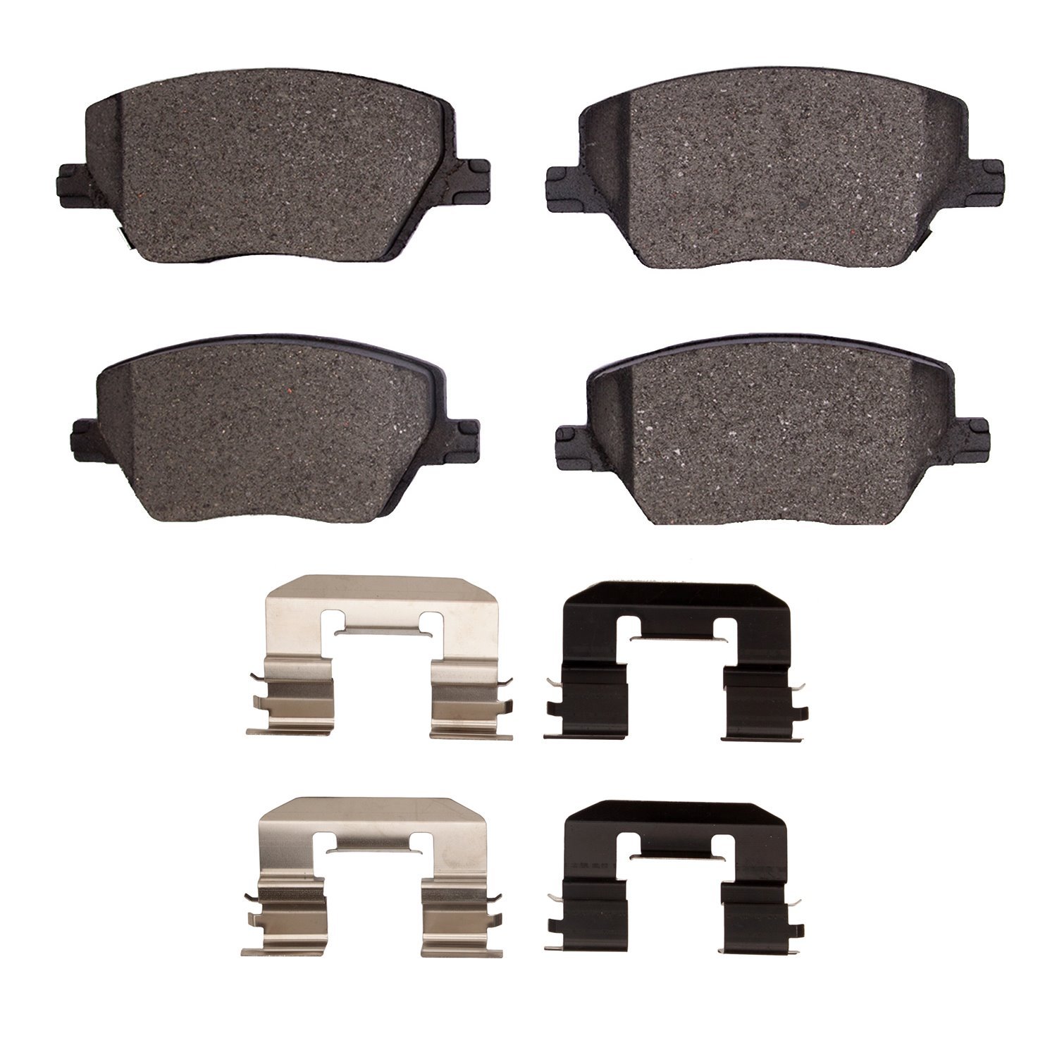 Semi-Metallic Brake Pads & Hardware Kit, 2017-2020 Mopar, Position: Front