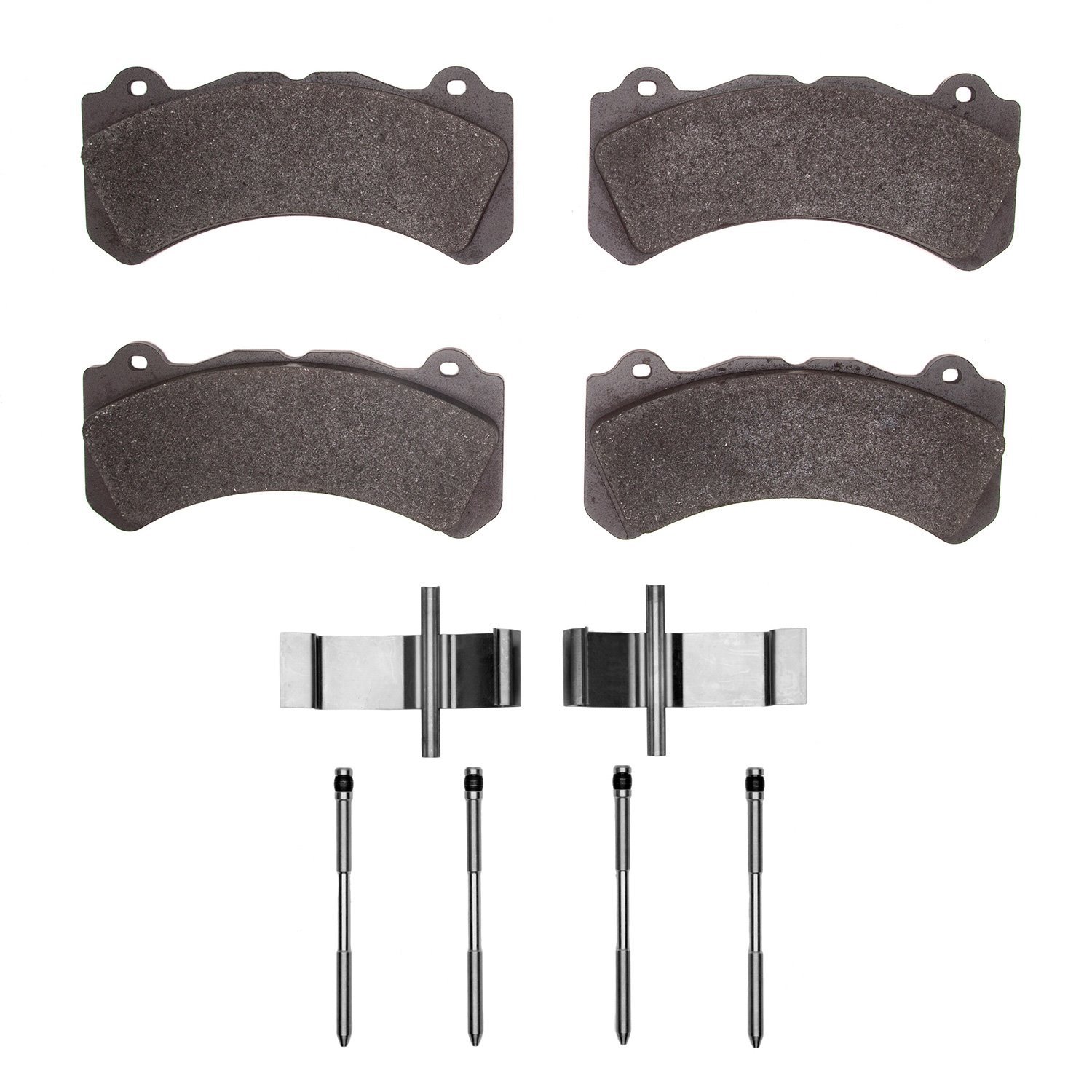 Semi-Metallic Brake Pads & Hardware Kit, Fits Select Volvo, Position: Front