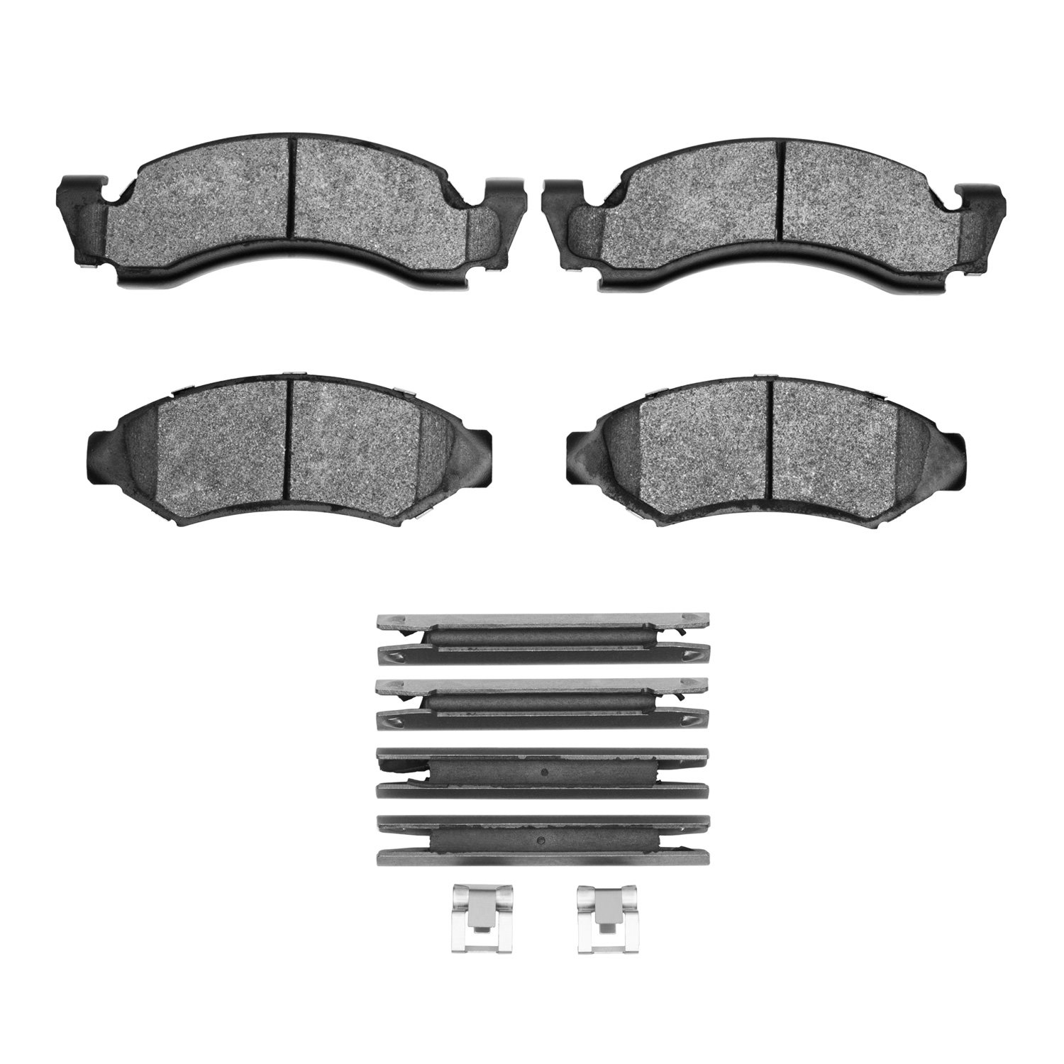 Performance Off-Road/Tow Brake Pads & Hardware Kit, 1986-1993 Ford/Lincoln/Mercury/Mazda, Position: Front