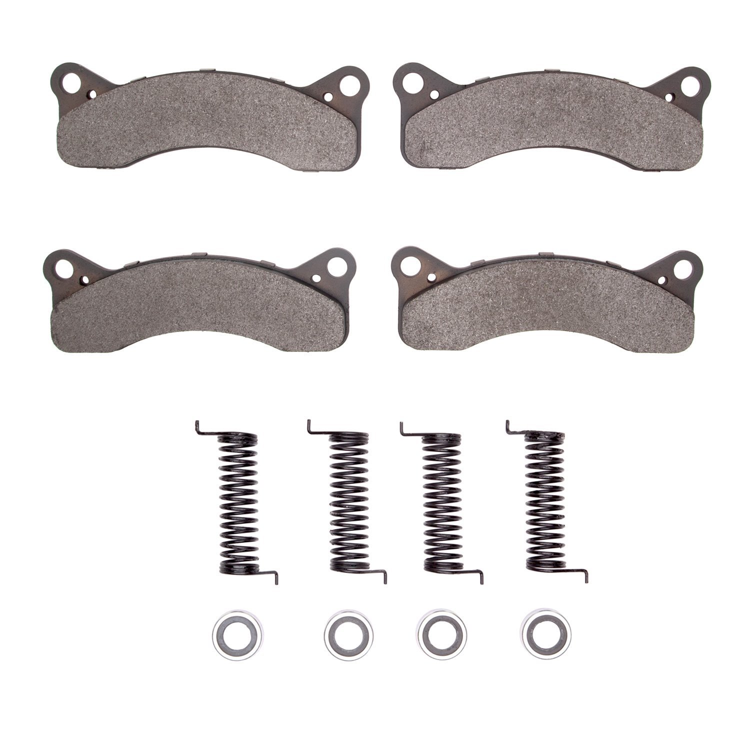 Optimum OE Brake Pads & Hardware Kit, 1972-1976 Ford/Lincoln/Mercury/Mazda, Position: Front