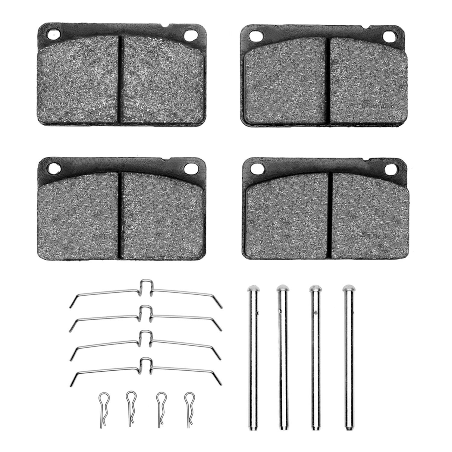 Optimum OE Brake Pads & Hardware Kit, 1976-1993 Volvo, Position: Front