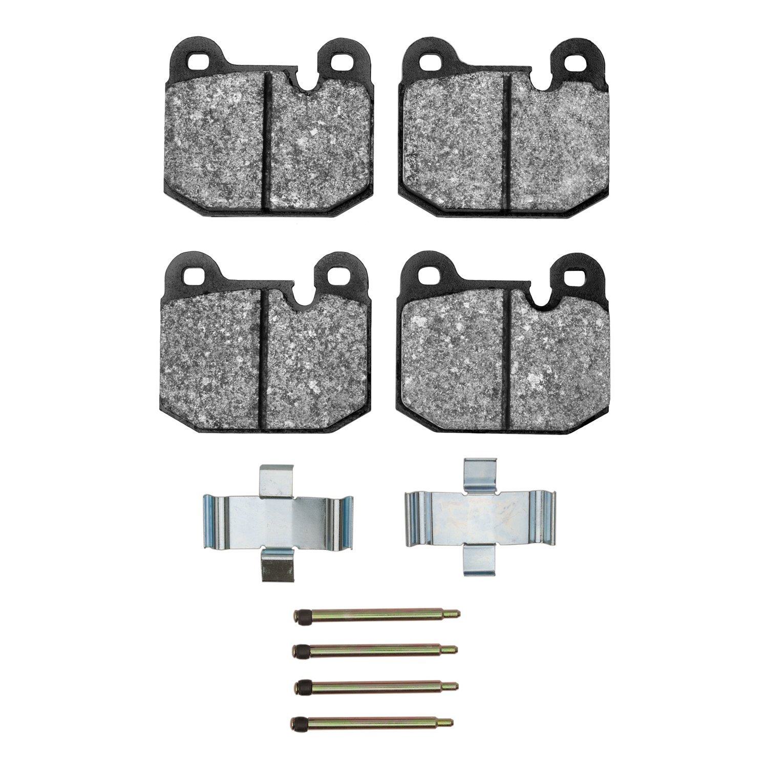 Optimum OE Brake Pads & Hardware Kit, 1976-1977 BMW, Position: Front