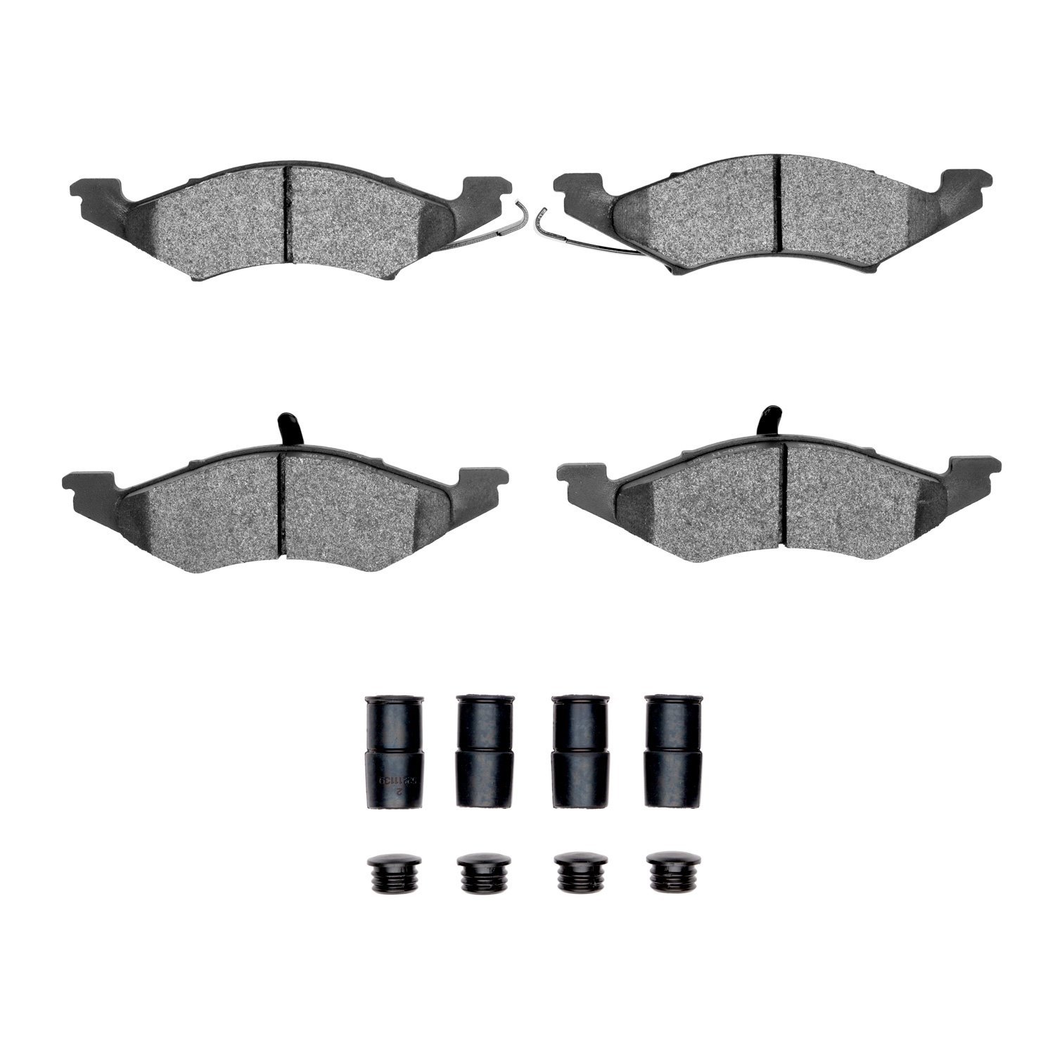 Optimum OE Brake Pads & Hardware Kit, 1983-1994 Ford/Lincoln/Mercury/Mazda, Position: Front