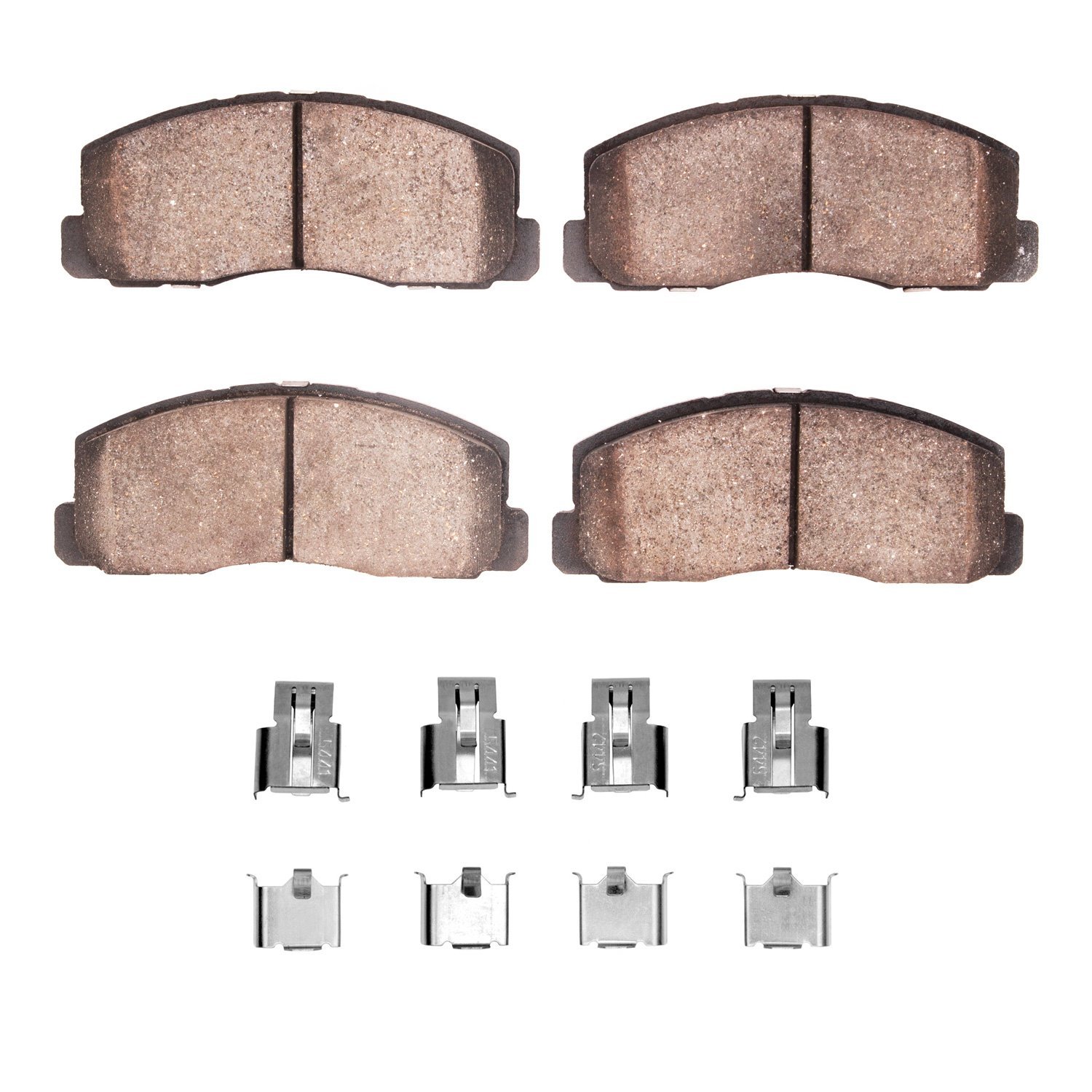 Optimum OE Brake Pads & Hardware Kit, 1983-1986 Fits Multiple Makes/Models, Position: Front