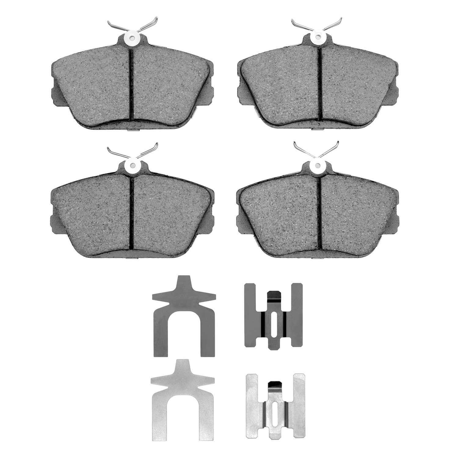 Optimum OE Brake Pads & Hardware Kit, 1995-2002 Ford/Lincoln/Mercury/Mazda, Position: Front