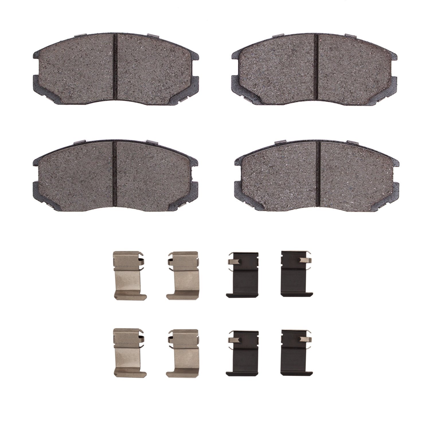 Optimum OE Brake Pads & Hardware Kit, 1991-2000 Fits Multiple Makes/Models, Position: Front