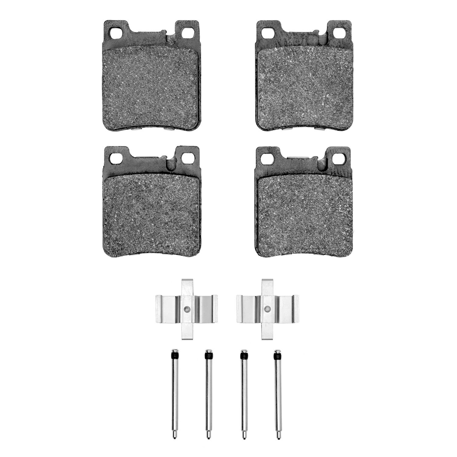 Optimum OE Brake Pads & Hardware Kit, 1992-2009 Fits Multiple Makes/Models, Position: Rear