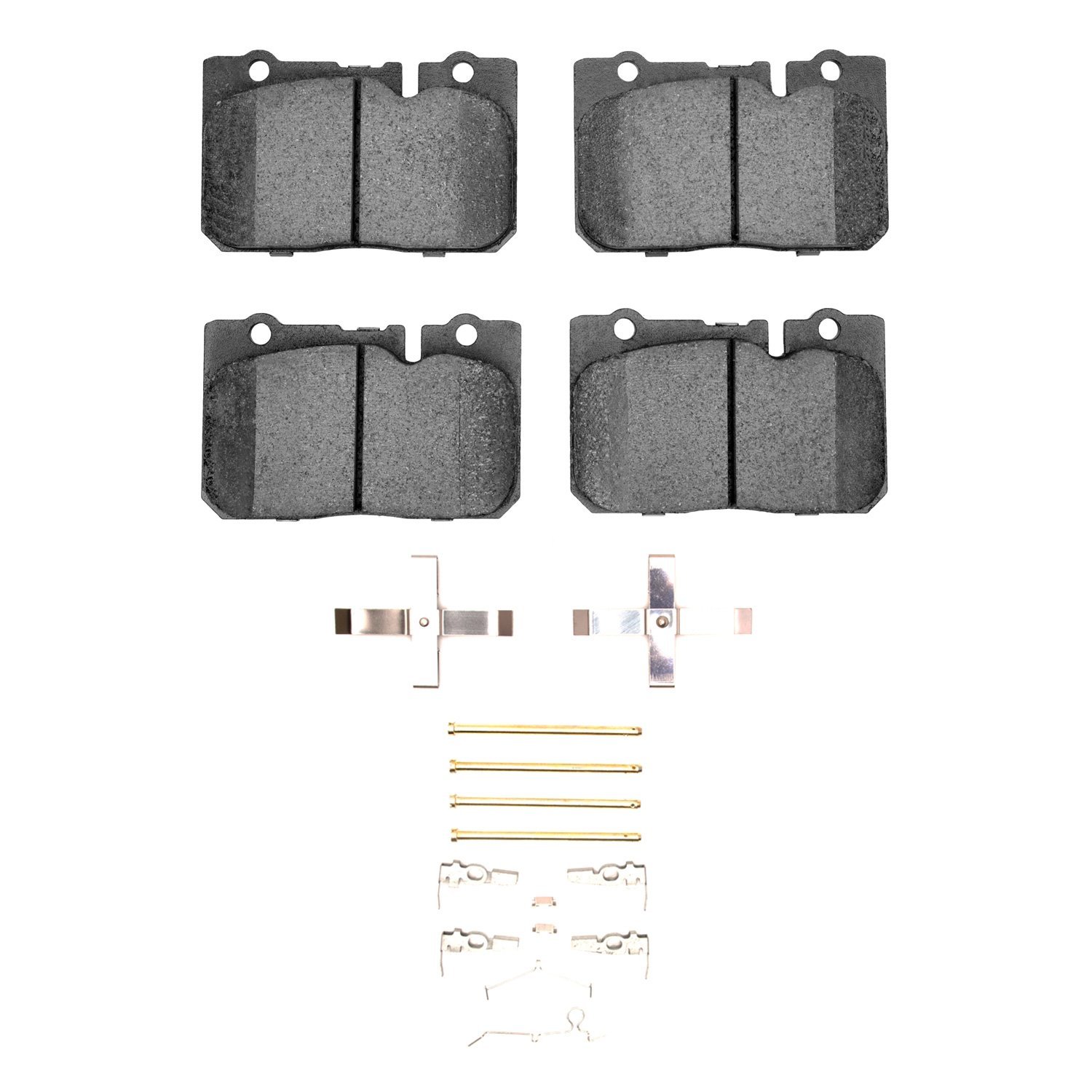Optimum OE Brake Pads & Hardware Kit, 1995-2000 Lexus/Toyota/Scion, Position: Front
