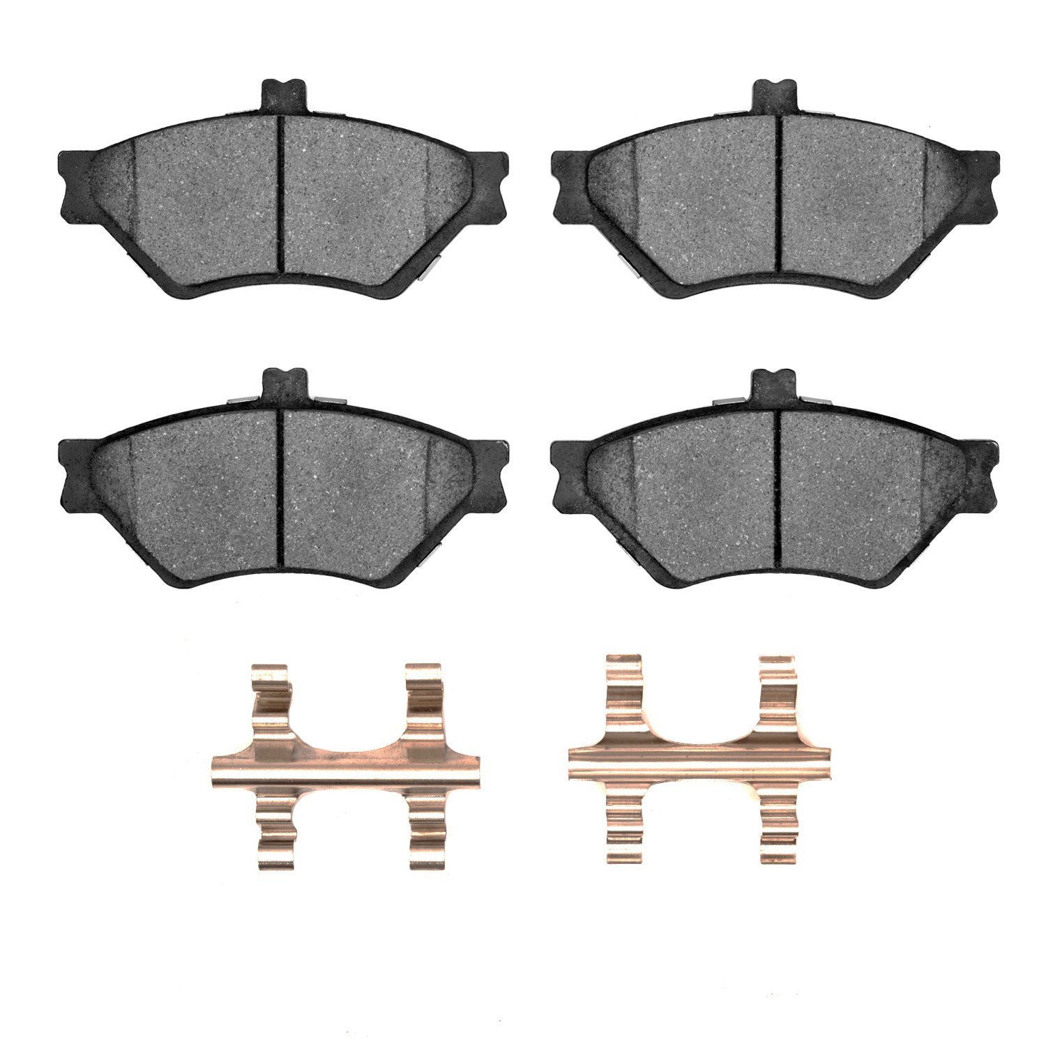 Optimum OE Brake Pads & Hardware Kit, 1995-1997 Ford/Lincoln/Mercury/Mazda, Position: Front
