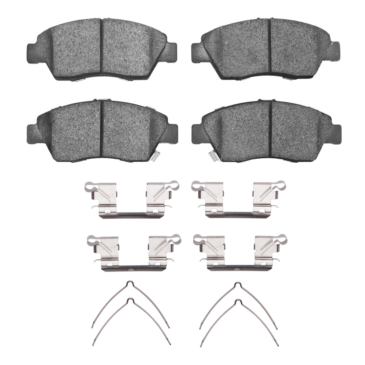 Optimum OE Brake Pads & Hardware Kit, 2012-2015 Acura/Honda, Position: Front