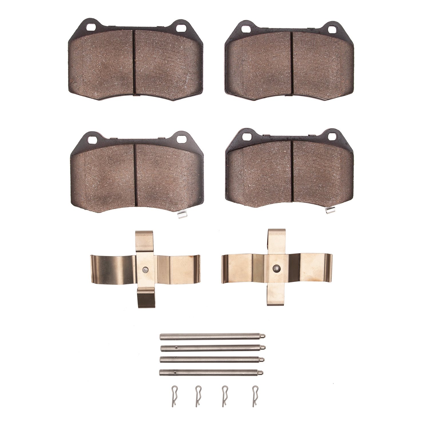 Optimum OE Brake Pads & Hardware Kit, 2003-2008 Infiniti/Nissan, Position: Front