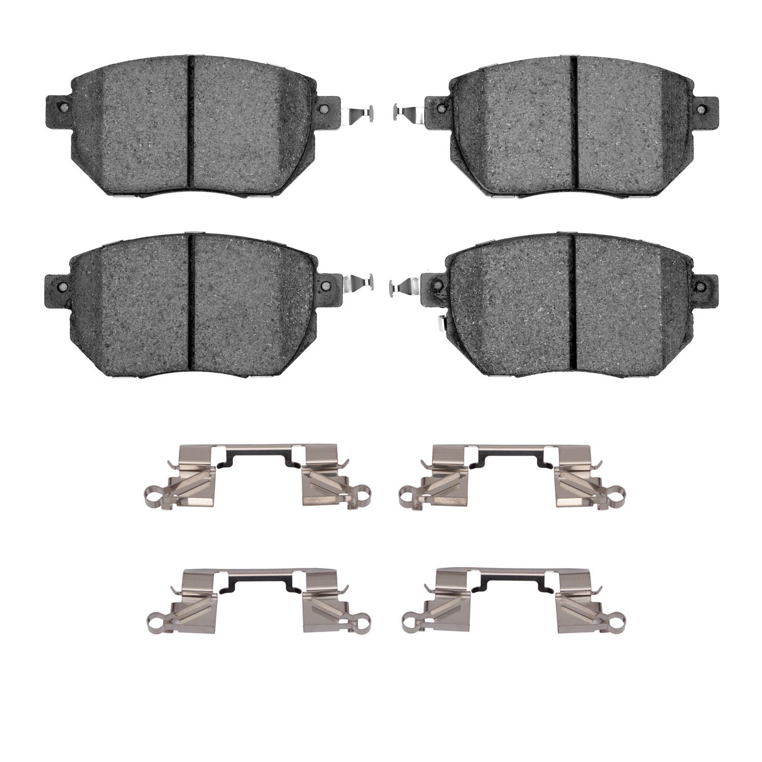 Optimum OE Brake Pads & Hardware Kit, 2003-2011 Infiniti/Nissan, Position: Front