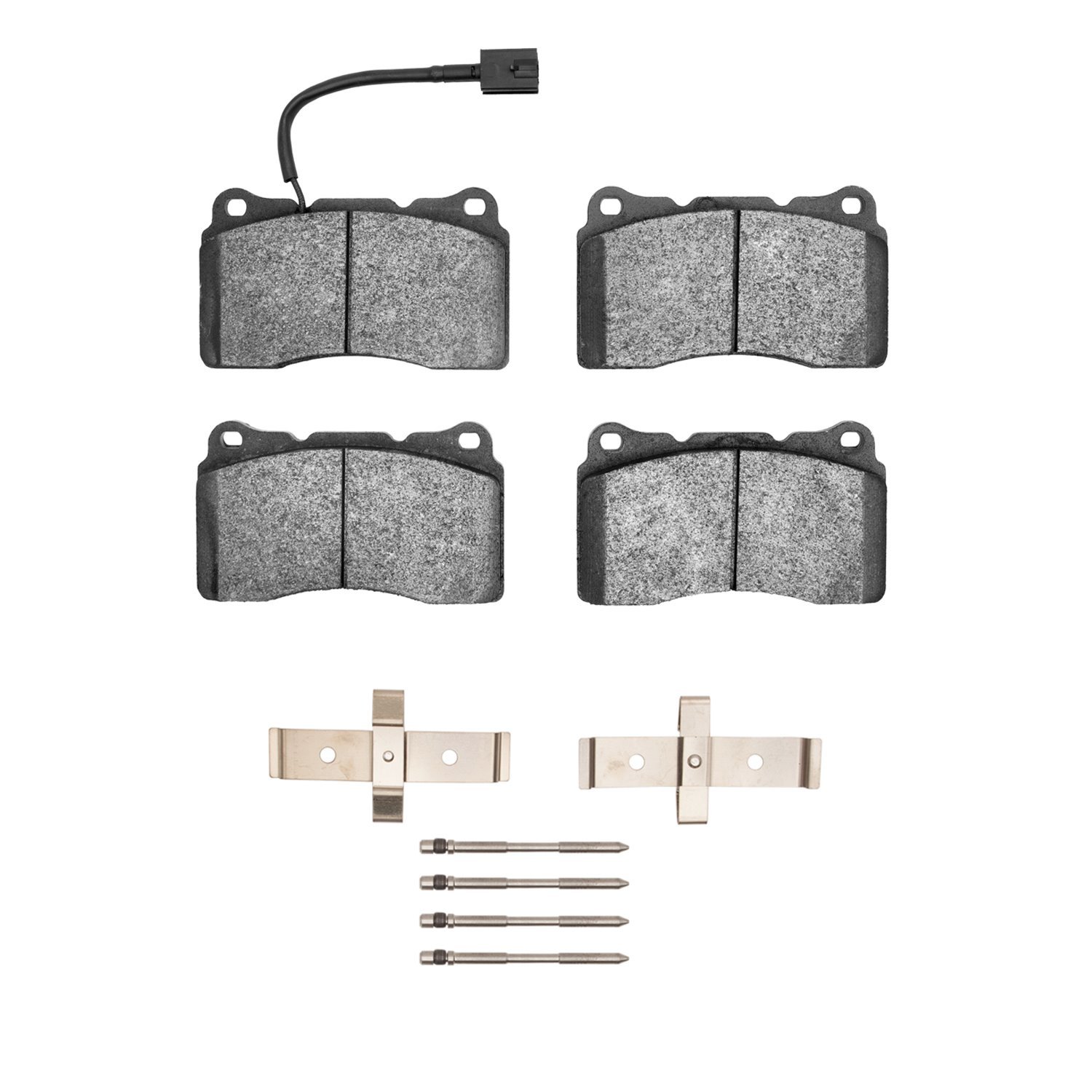 Optimum OE Brake Pads & Hardware Kit, 2014-2020 Maserati, Position: Front