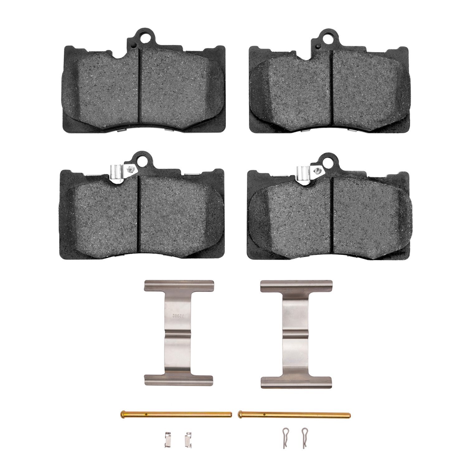 Optimum OE Brake Pads & Hardware Kit, 2006-2020 Lexus/Toyota/Scion, Position: Front