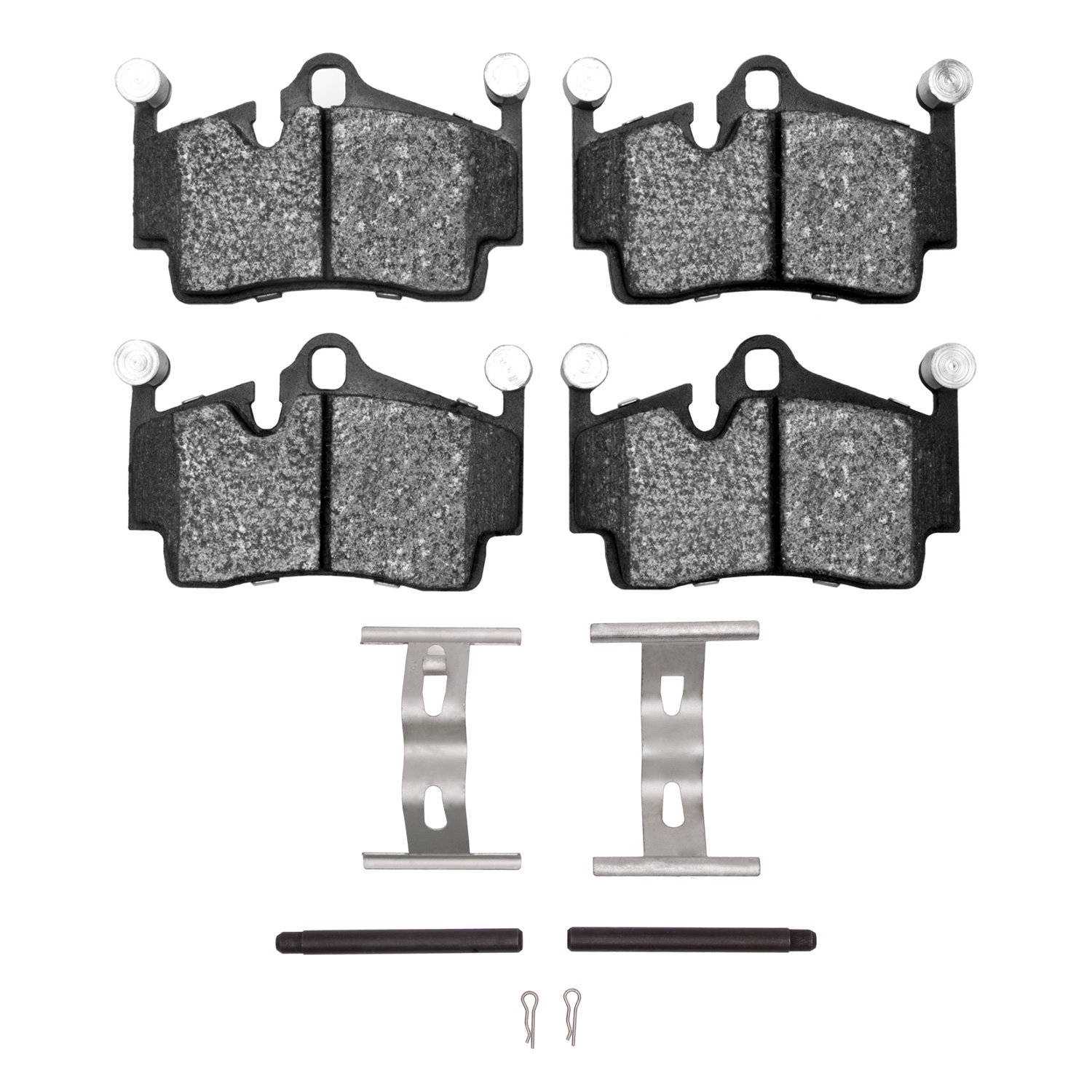 Optimum OE Brake Pads & Hardware Kit, 2005-2021 Audi/Porsche/Volkswagen, Position: Rear