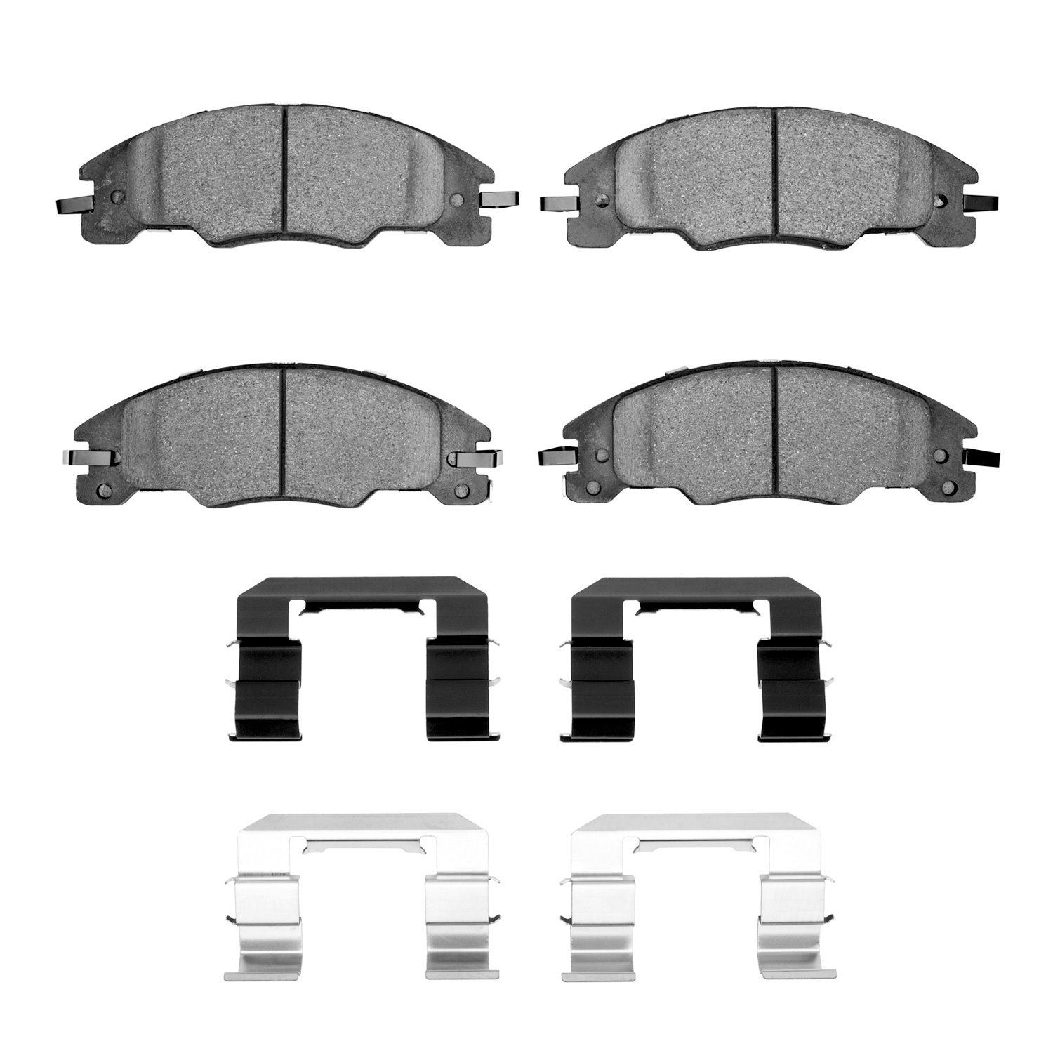 Optimum OE Brake Pads & Hardware Kit, 2008-2011 Ford/Lincoln/Mercury/Mazda, Position: Front
