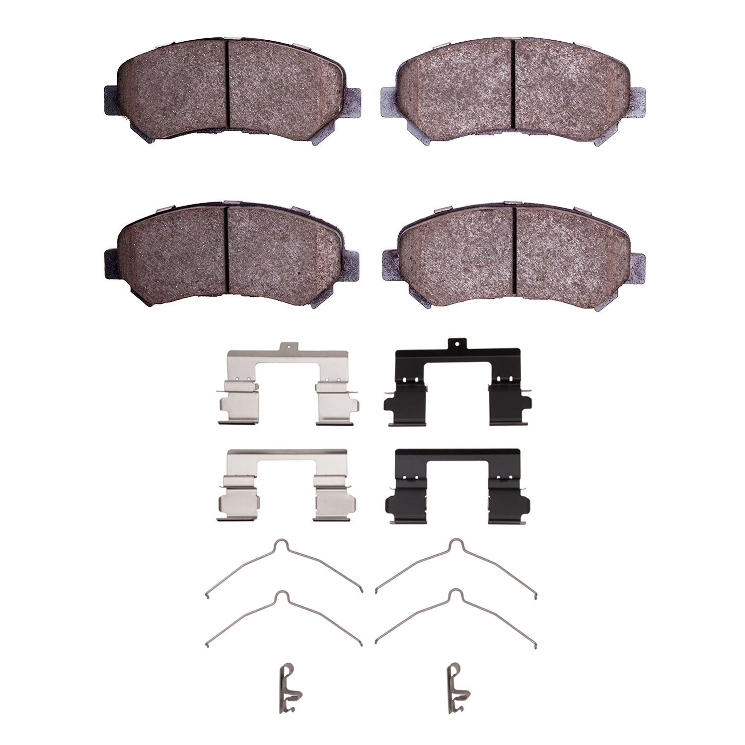 Optimum OE Brake Pads & Hardware Kit, 2007-2021 Fits Multiple Makes/Models, Position: Front