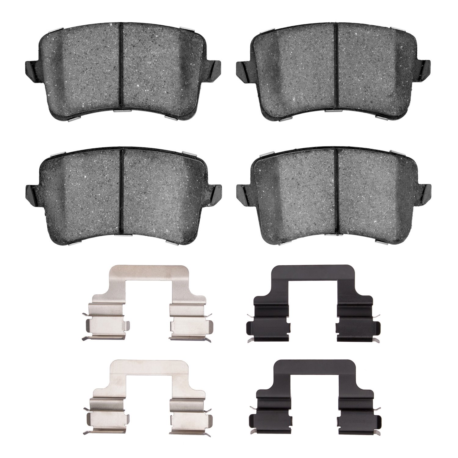 Optimum OE Brake Pads & Hardware Kit, 2008-2017 Audi/Porsche/Volkswagen, Position: Rear